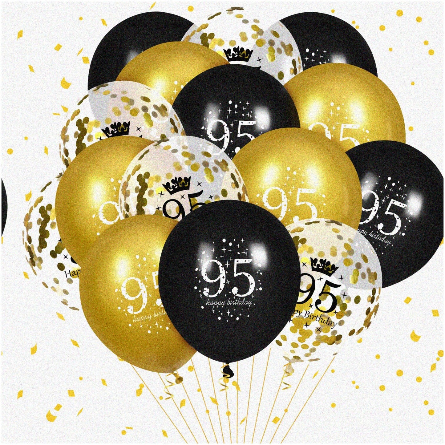 Glittery Silver Number 5 Table Decoration