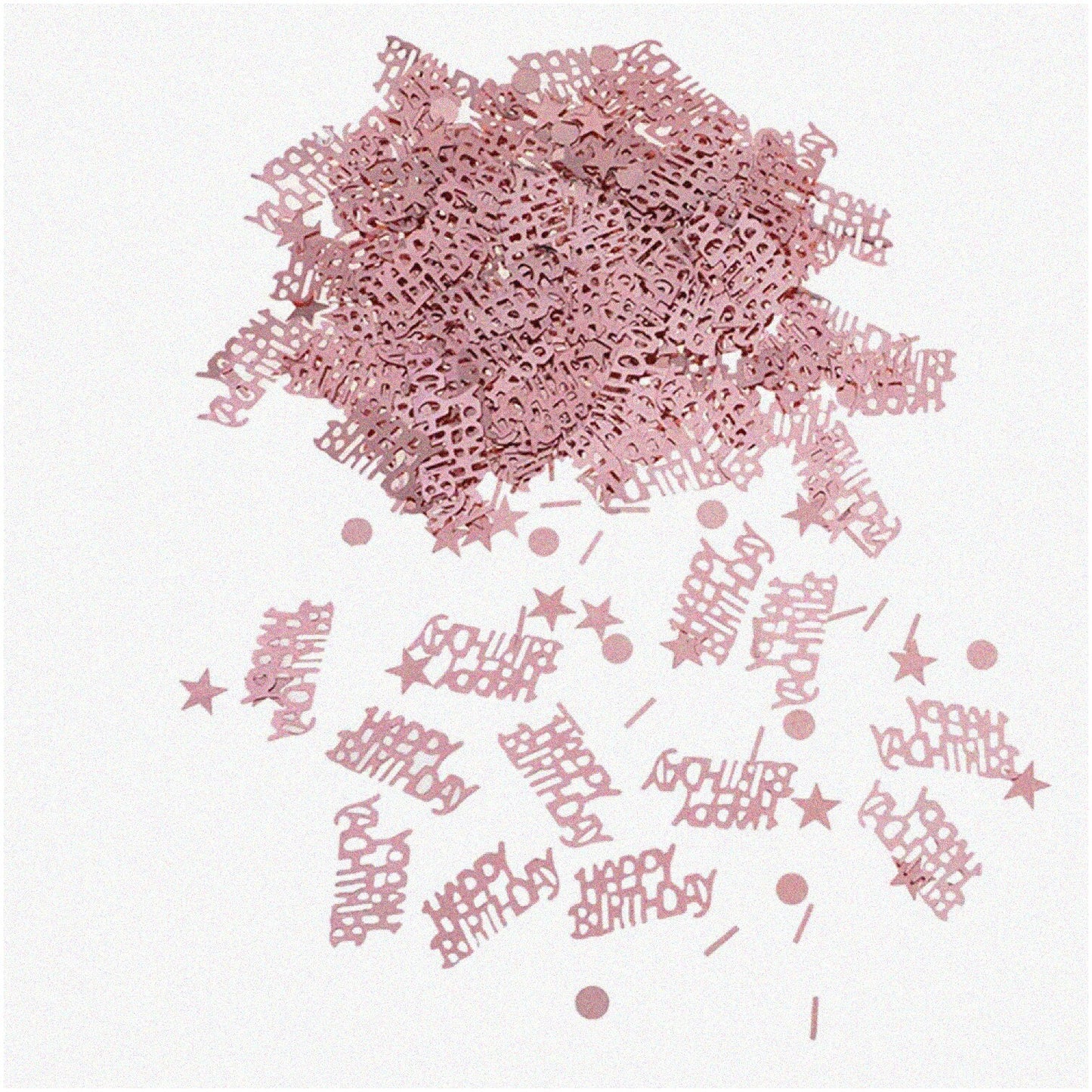 Rose Gold Birthday Confetti - 600 Pieces