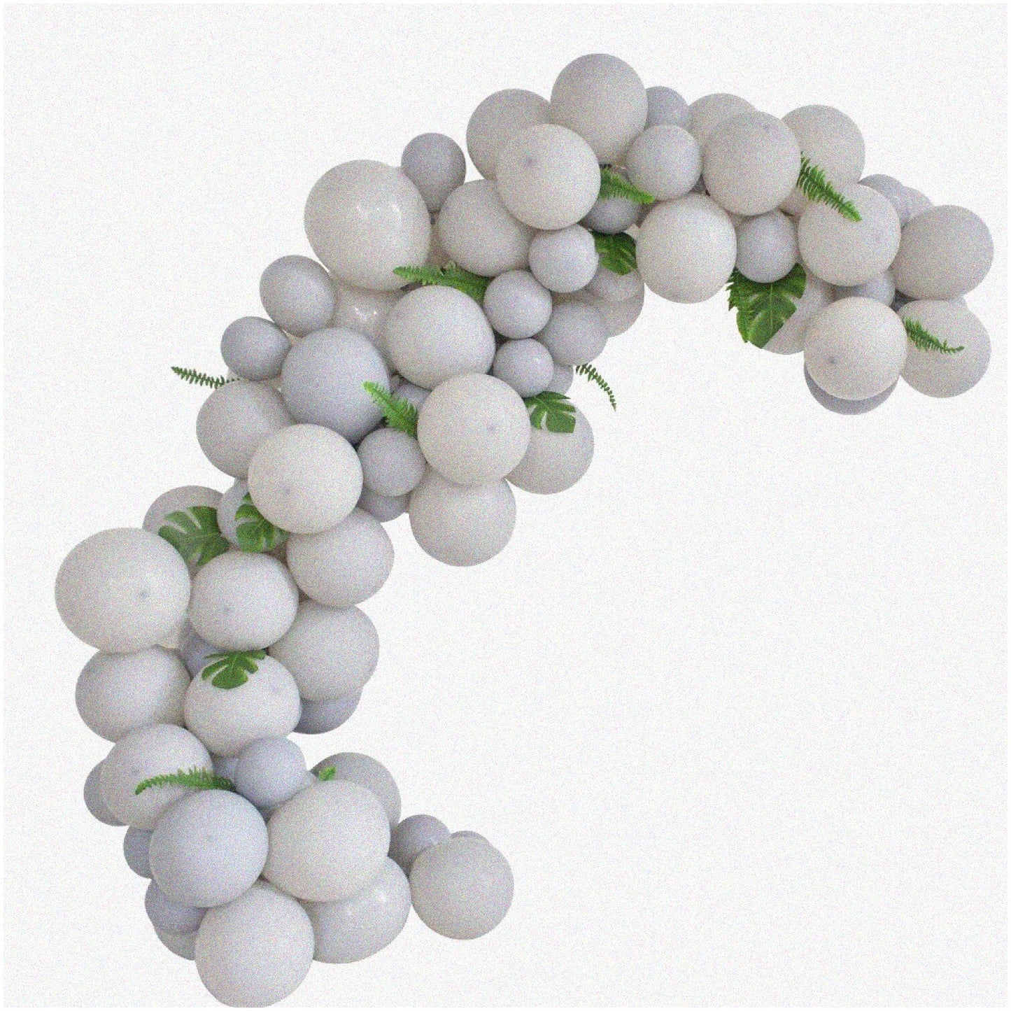 Matte Gray Balloon Garland Kit 73pcs for Events