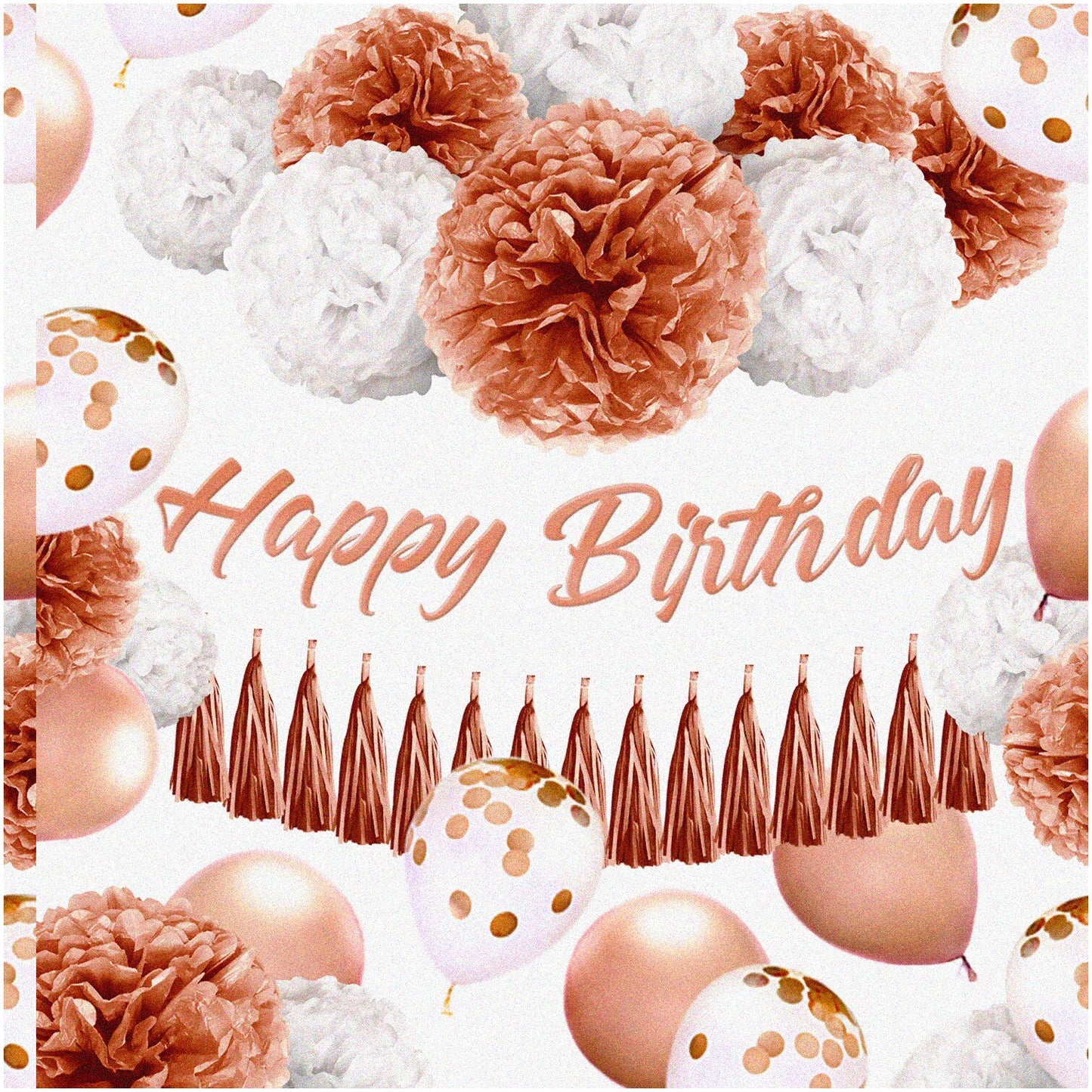 Rose Gold Celebration Bundle 36-Piece Party Kit