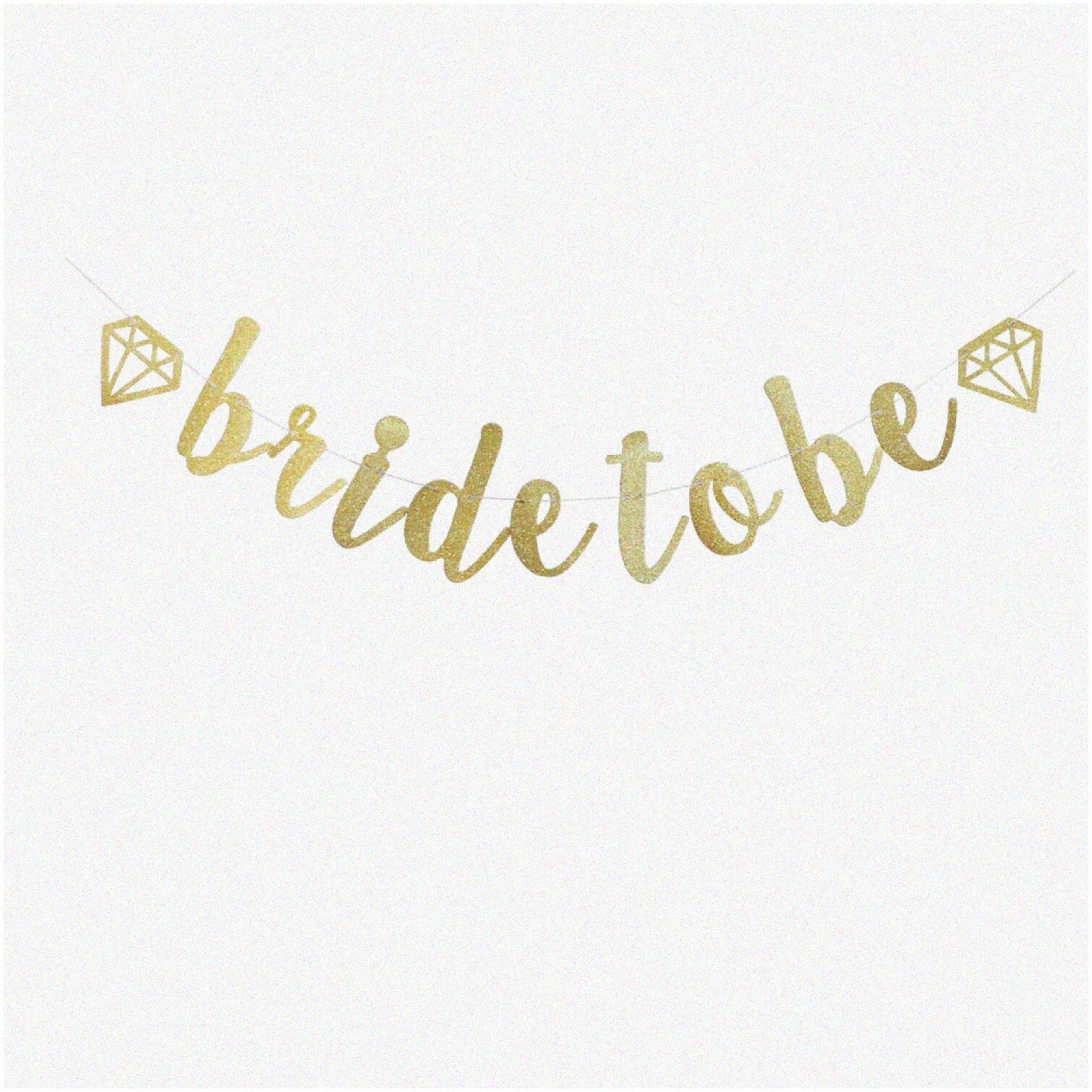 Sparkling Bride-to-Be Celebration Kit with Gold Glitter Banner