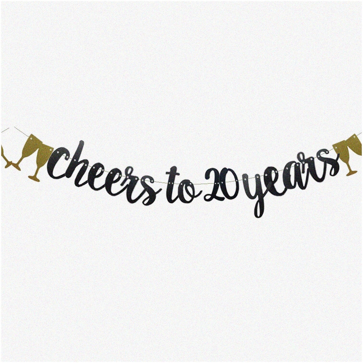 Sparkling Black 20th Anniversary Celebration Banner