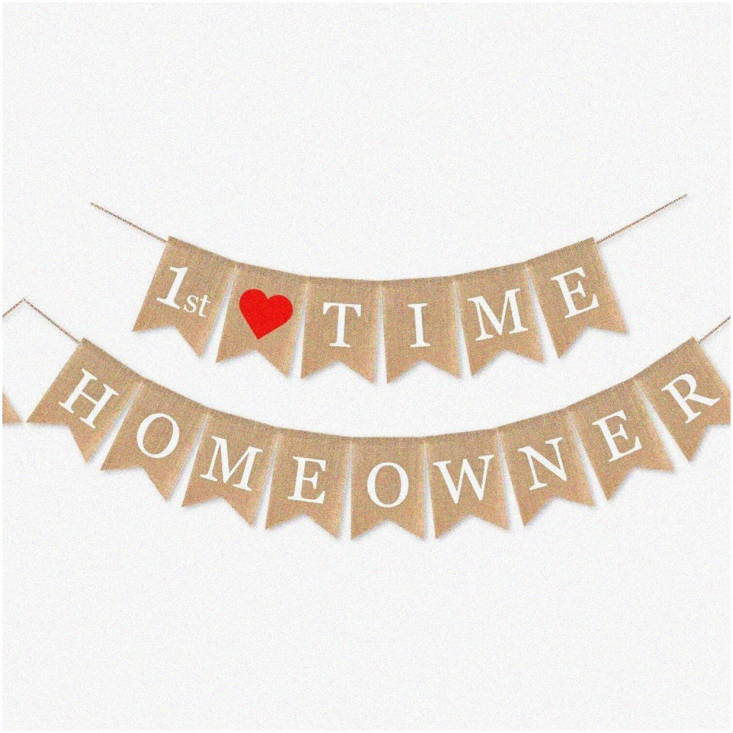 Burlap Home Sweet Home Banner