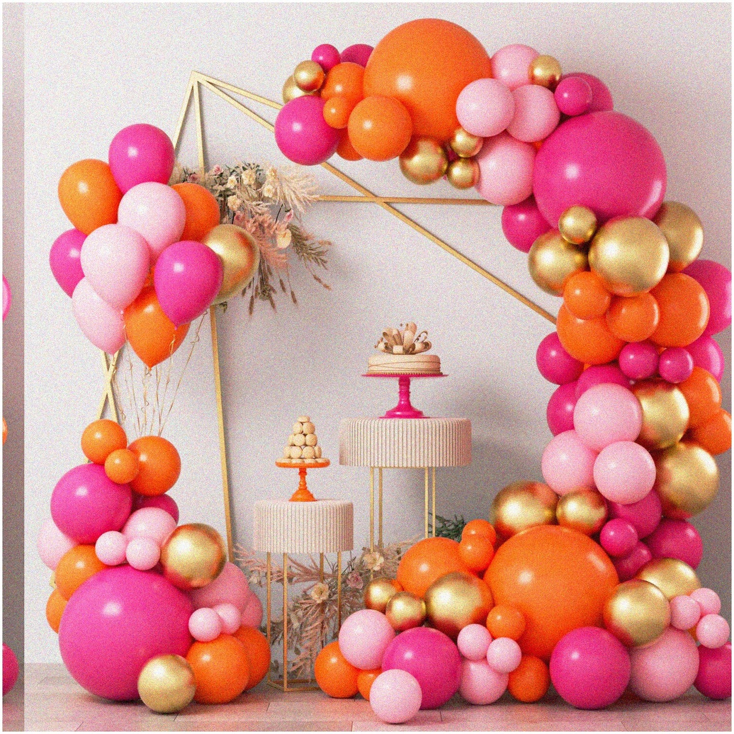 Tropical Sunset Balloon Garland Kit 124pcs