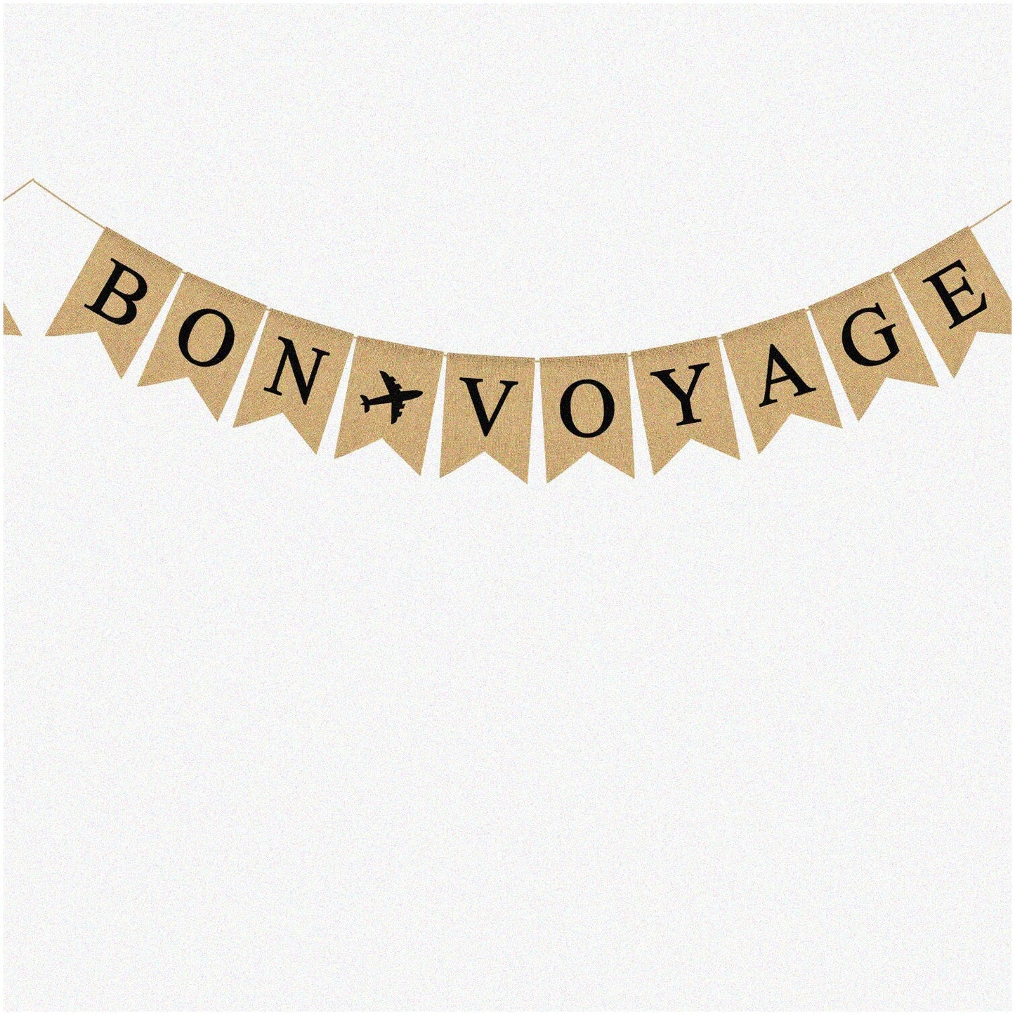 Farewell Flight Nautical Burlap Banner 2.5m
