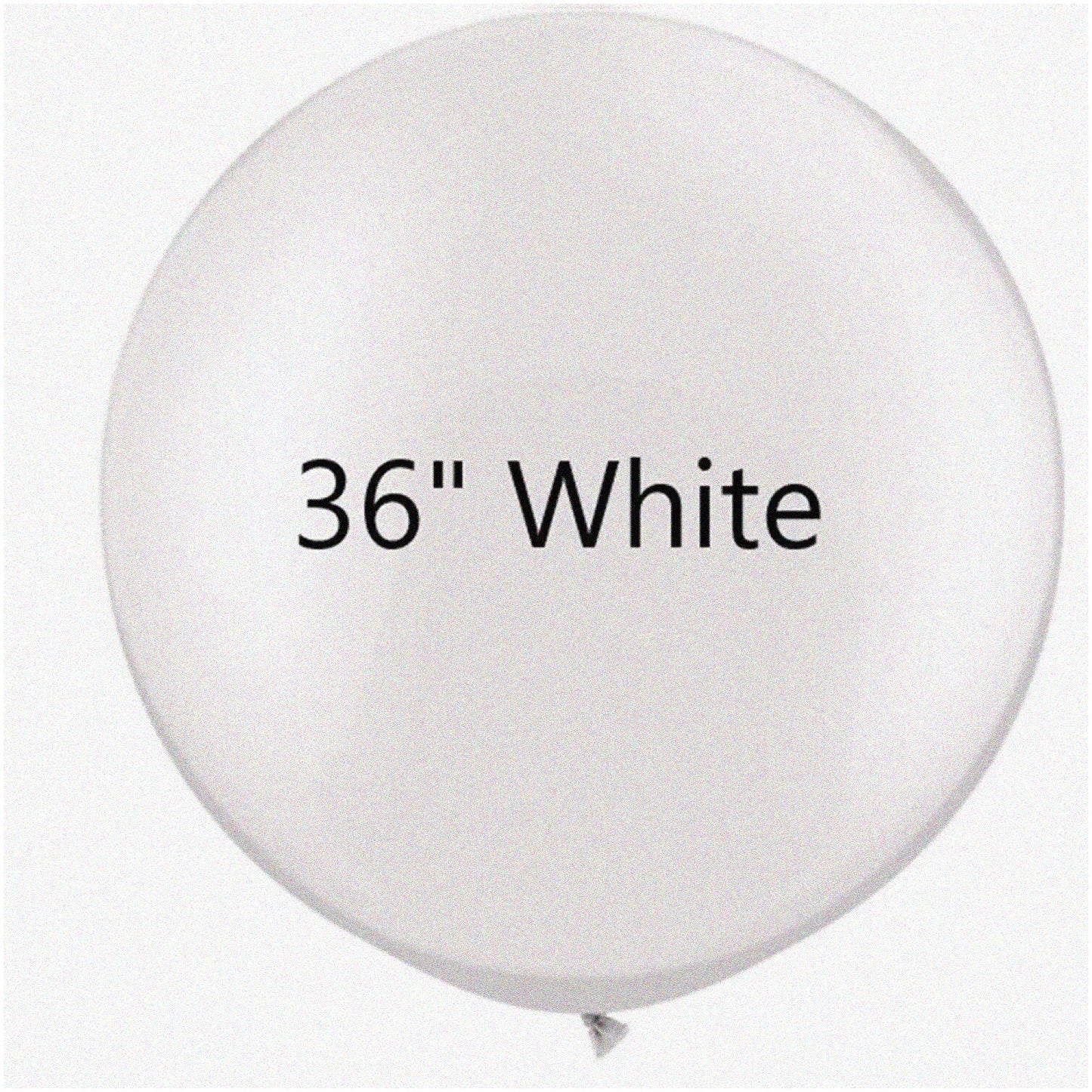 36-inch White Latex Balloons Set of 6