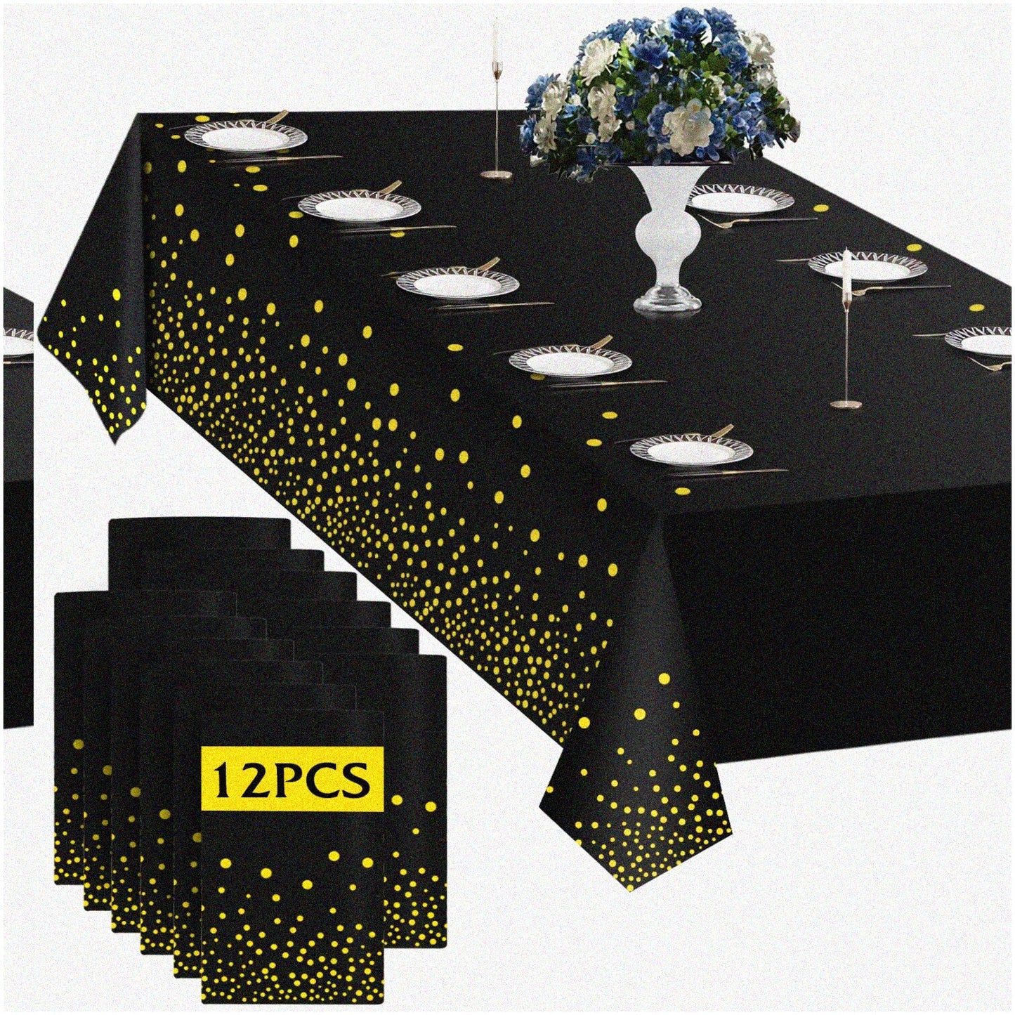 Retirement Celebration Banner Black Gold 70.9x43.3 Inch