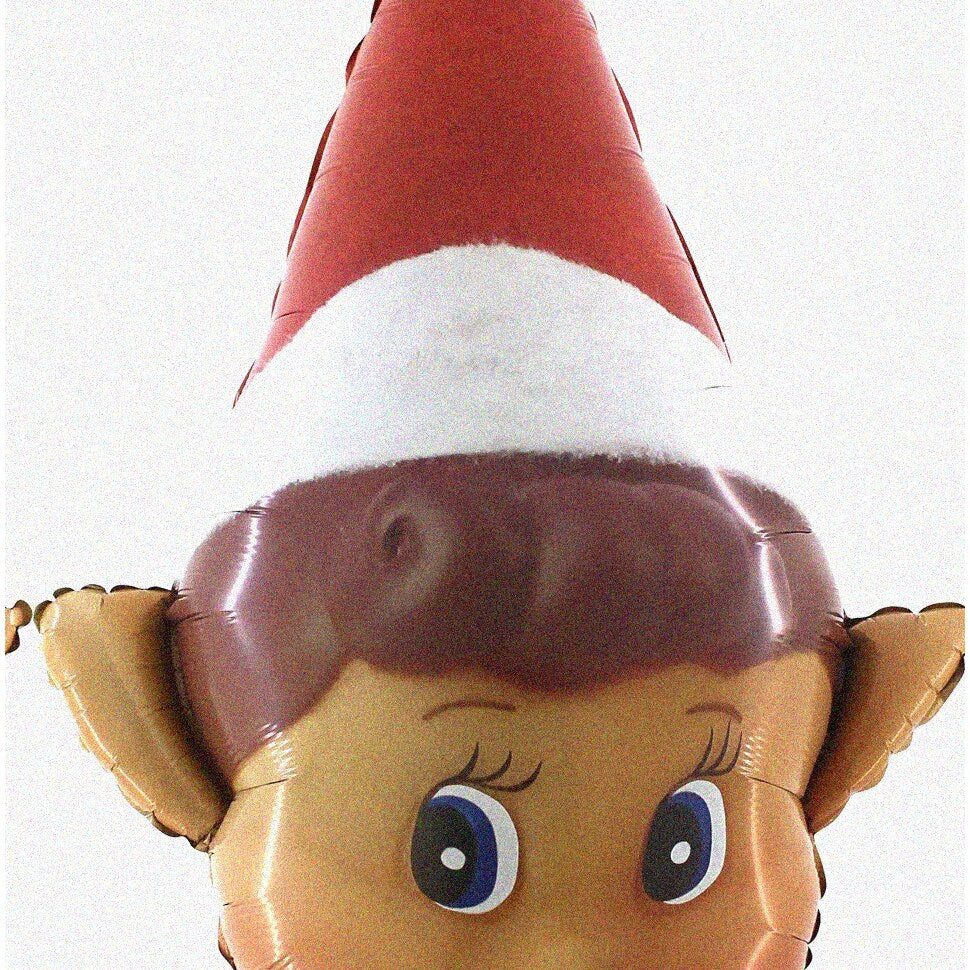 Elf Shaped Inflatable Balloon for Festive Decor and Parties