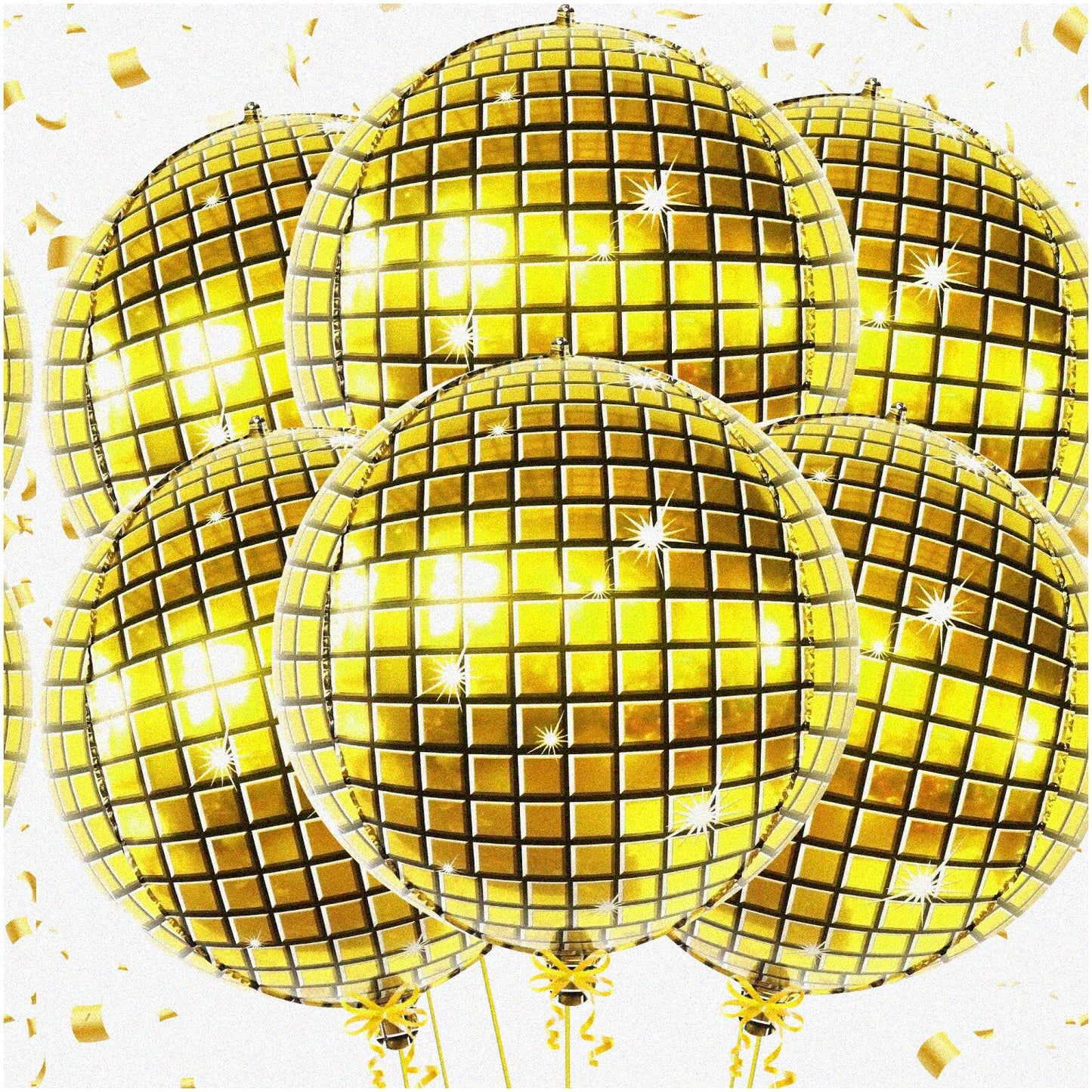 Disco Glow Balloons 22 Inch Pack of 6