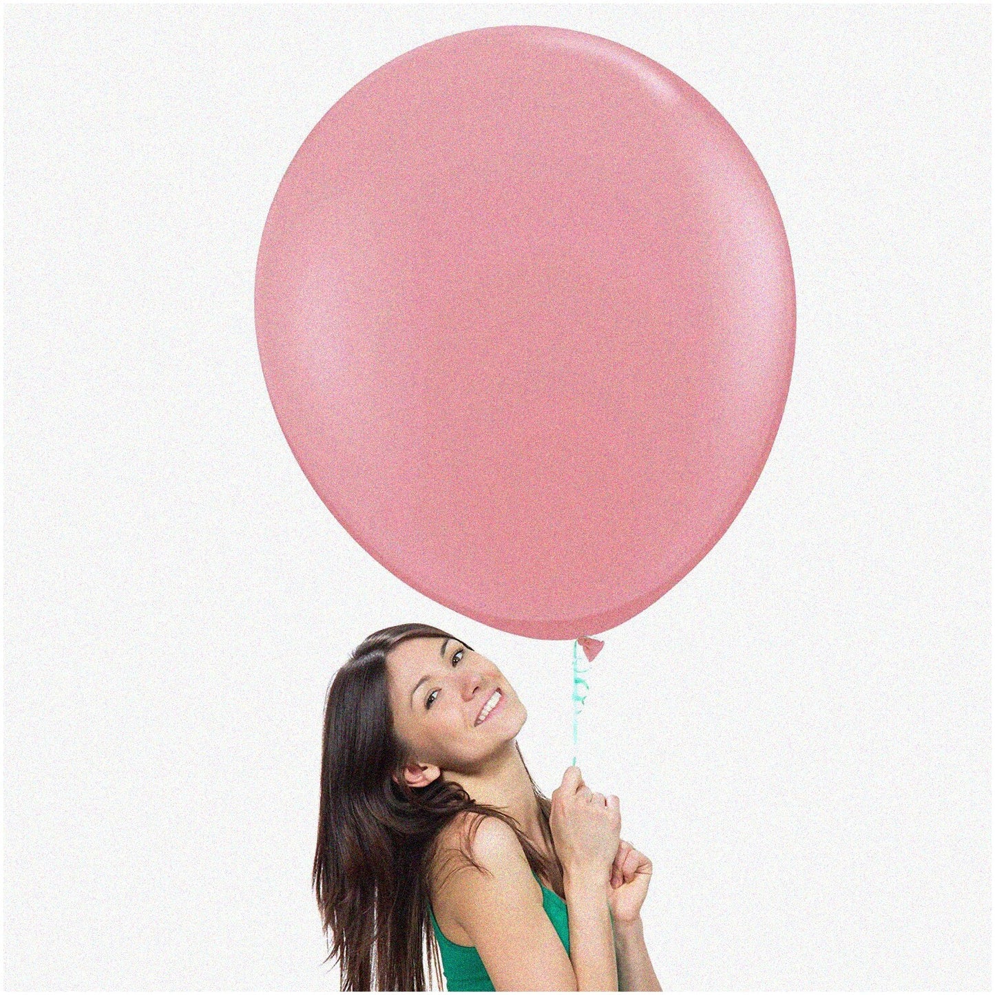 Eco-Friendly Blush Pink Giant Pear Balloons 12 Pack 36"
