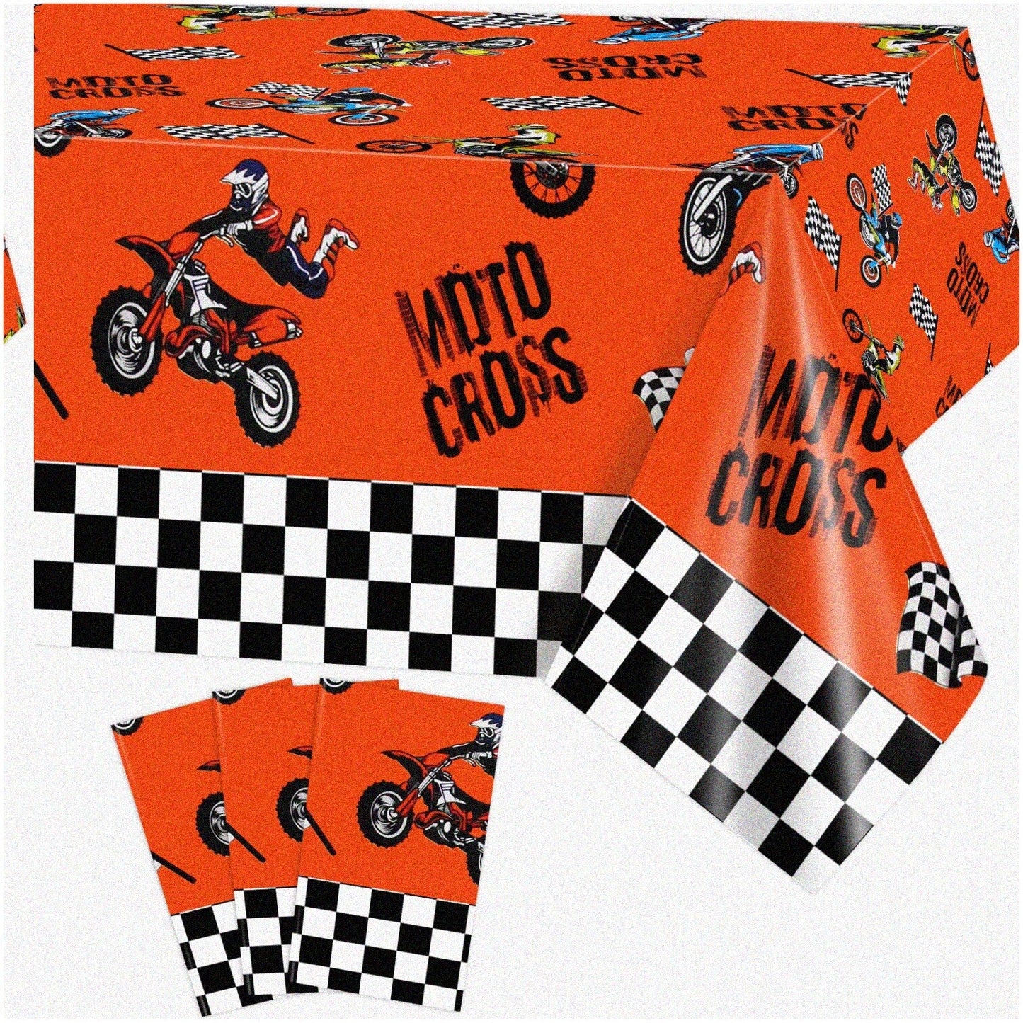 3-Pack Racing Motorcycle Tablecloths 220x130cm
