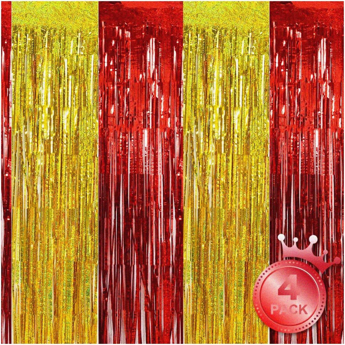 Party Decoration Set with Backdrop, Balloons, Fans, Banner