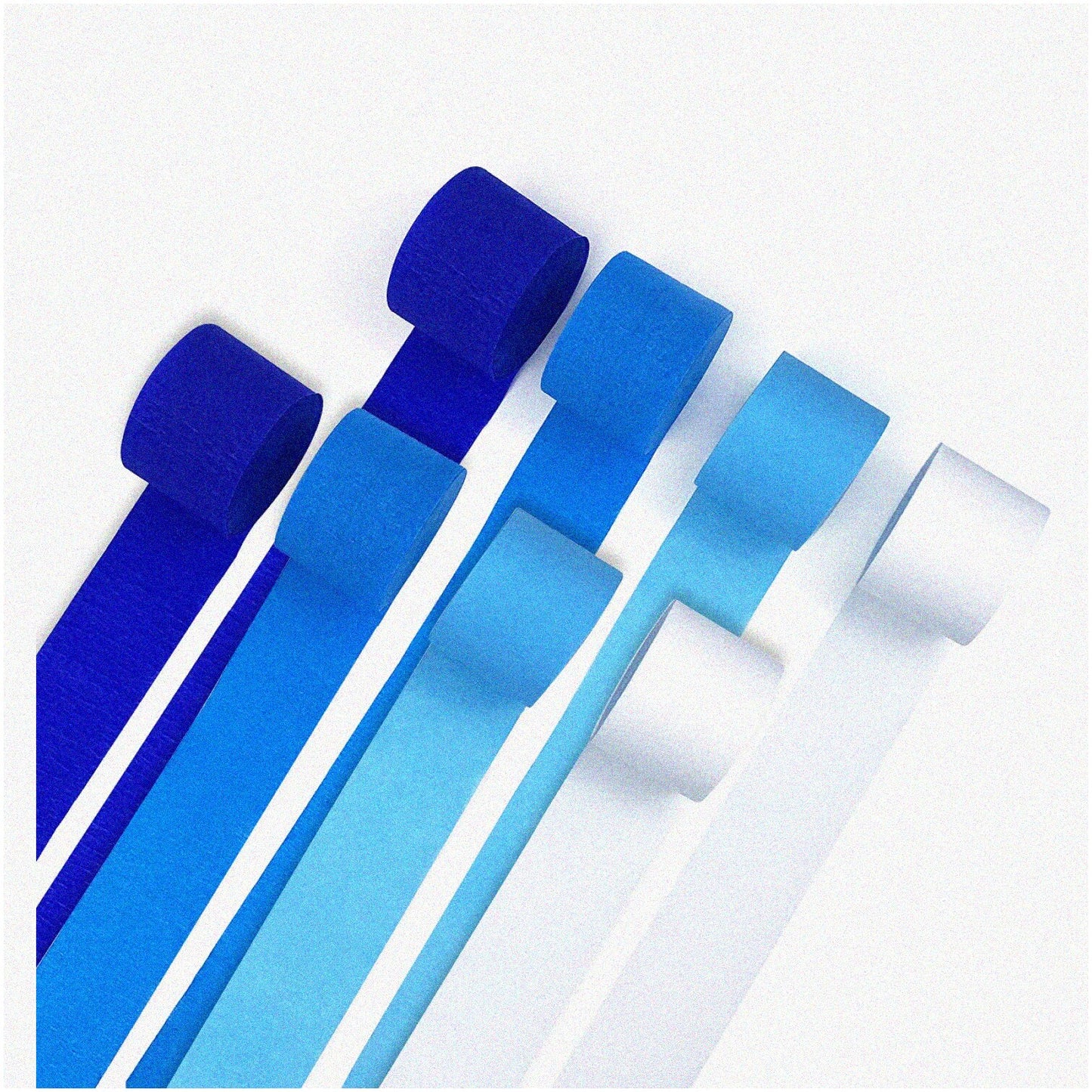 Product Title: Blue Party Waves Crepe Paper Streamers 8 Rolls
