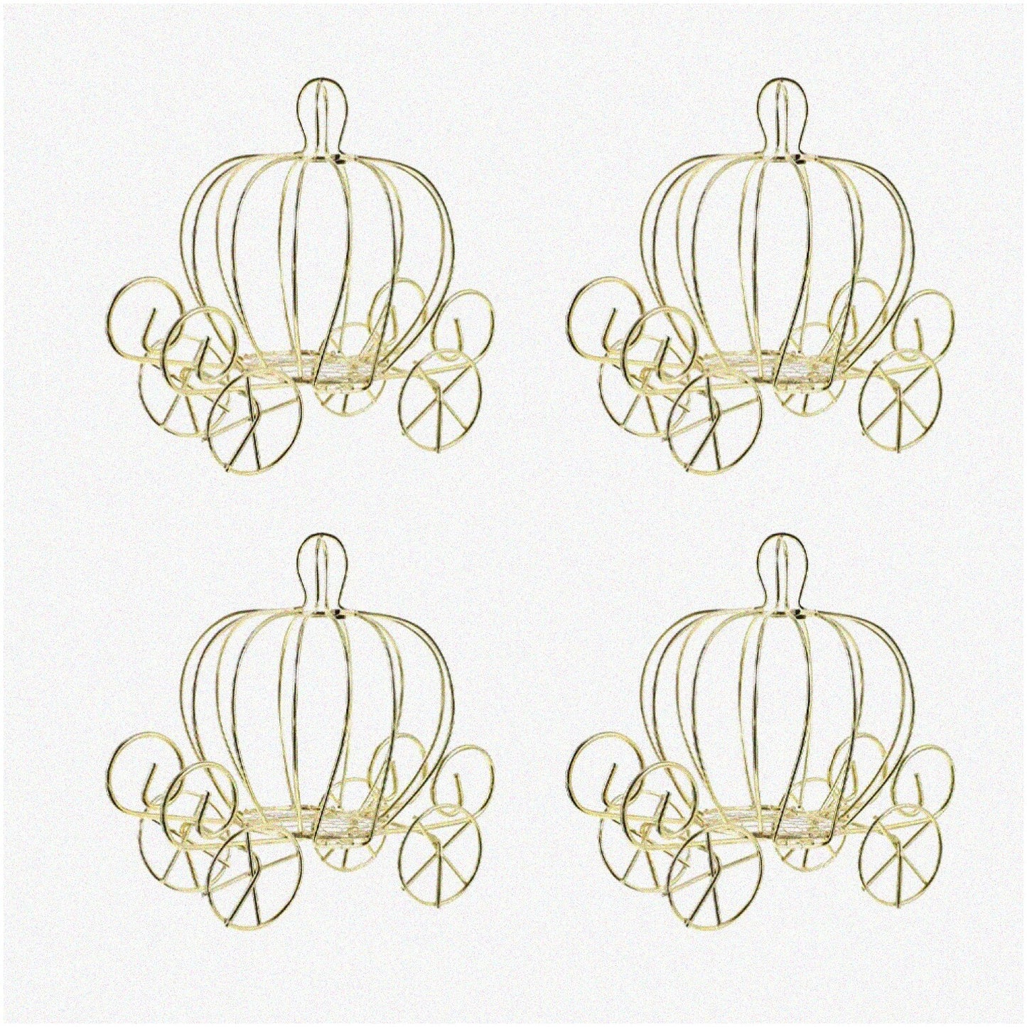 Enchanted Pumpkin Carriage Trinket Box Set 4 Pcs