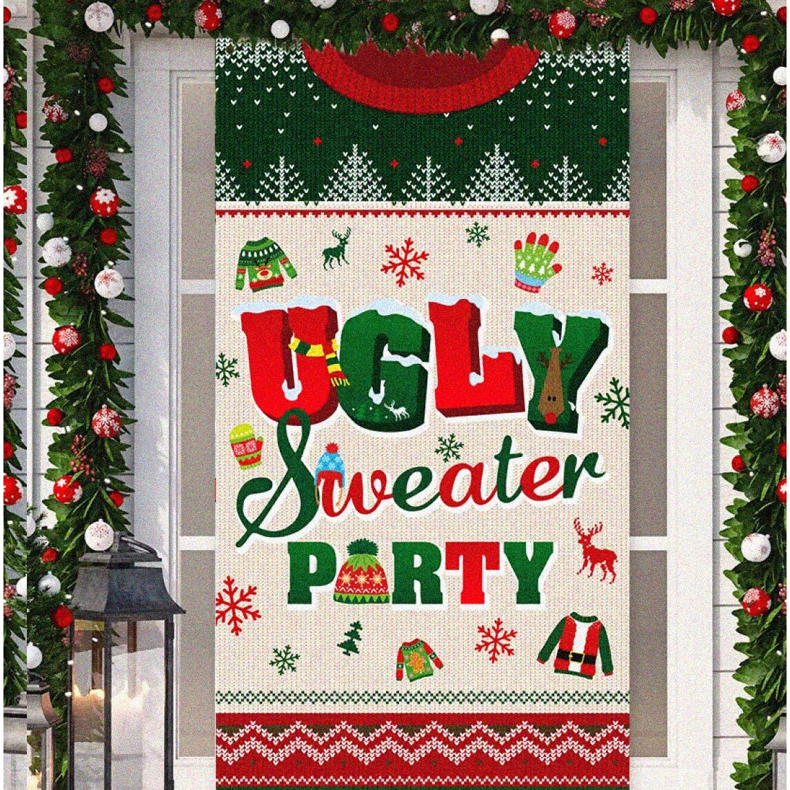 Wild Night Glitter Party Banner for Graduation Bachelorette Fiesta Birthday