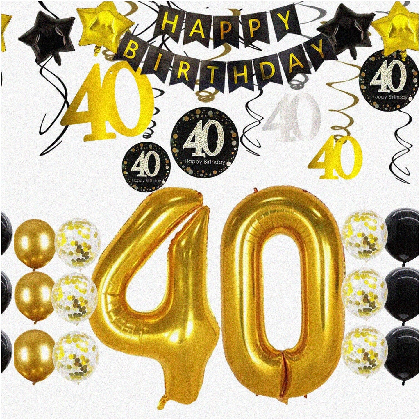 Forty & Fabulous 40th Birthday Celebration Kit