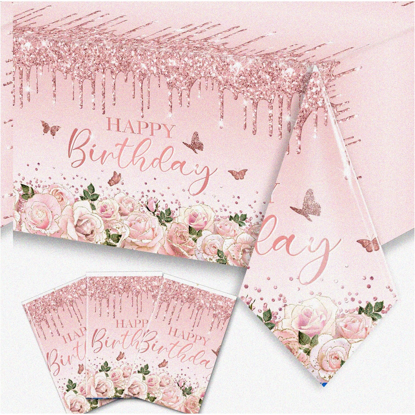 Rose Gold 13th Birthday Latex Balloon Set 15 Pieces