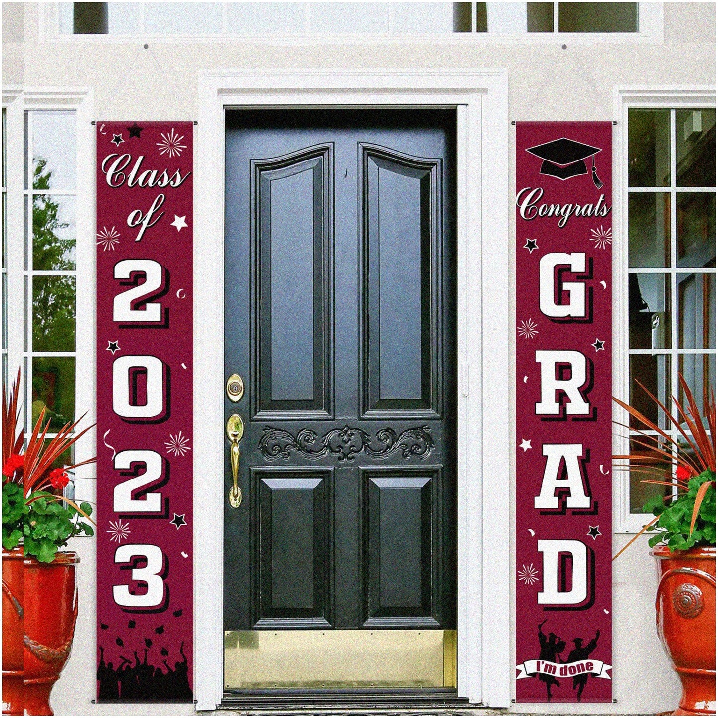 Graduation Porch Sign & Backdrop 12x72 inches
