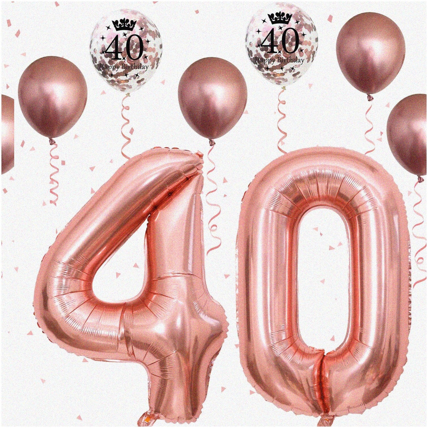 Rose Gold 40th Birthday Celebration Kit