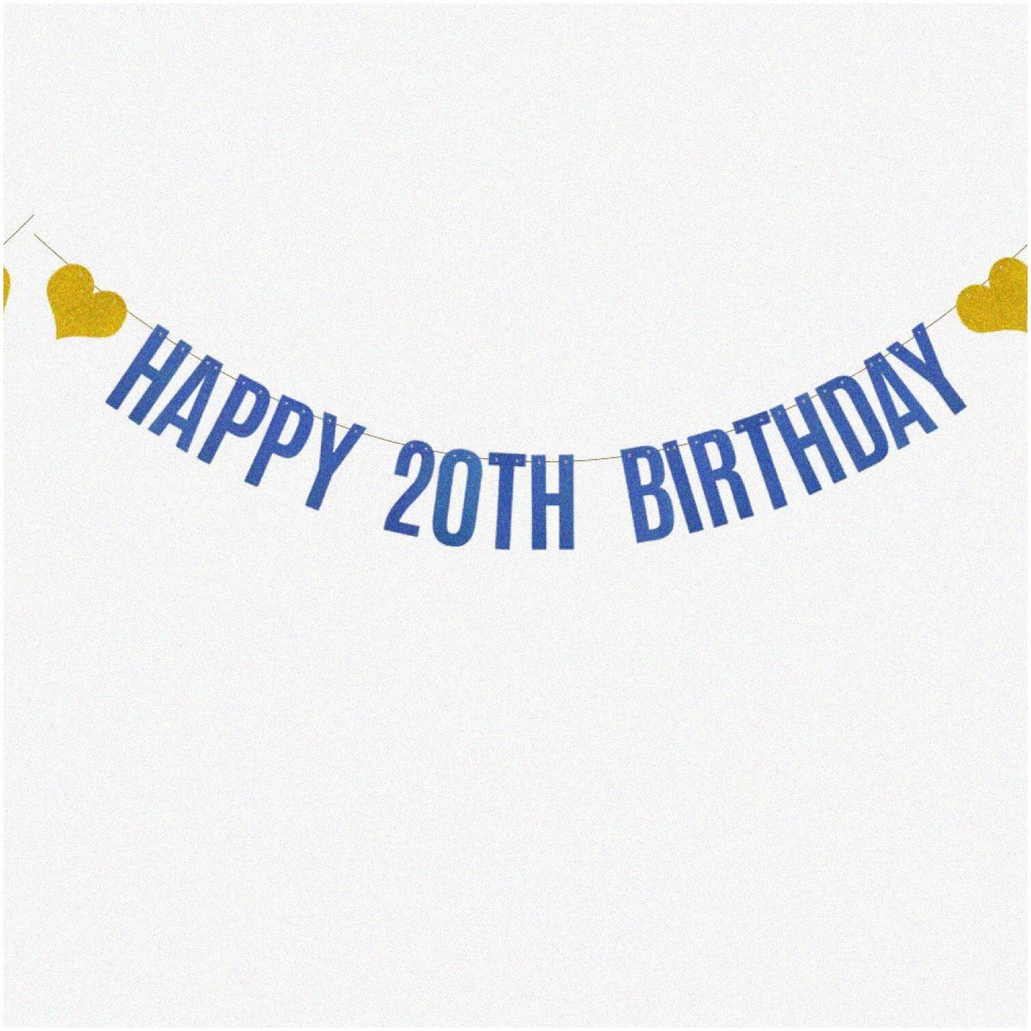 22nd Birthday Rose Gold Glitter Banner