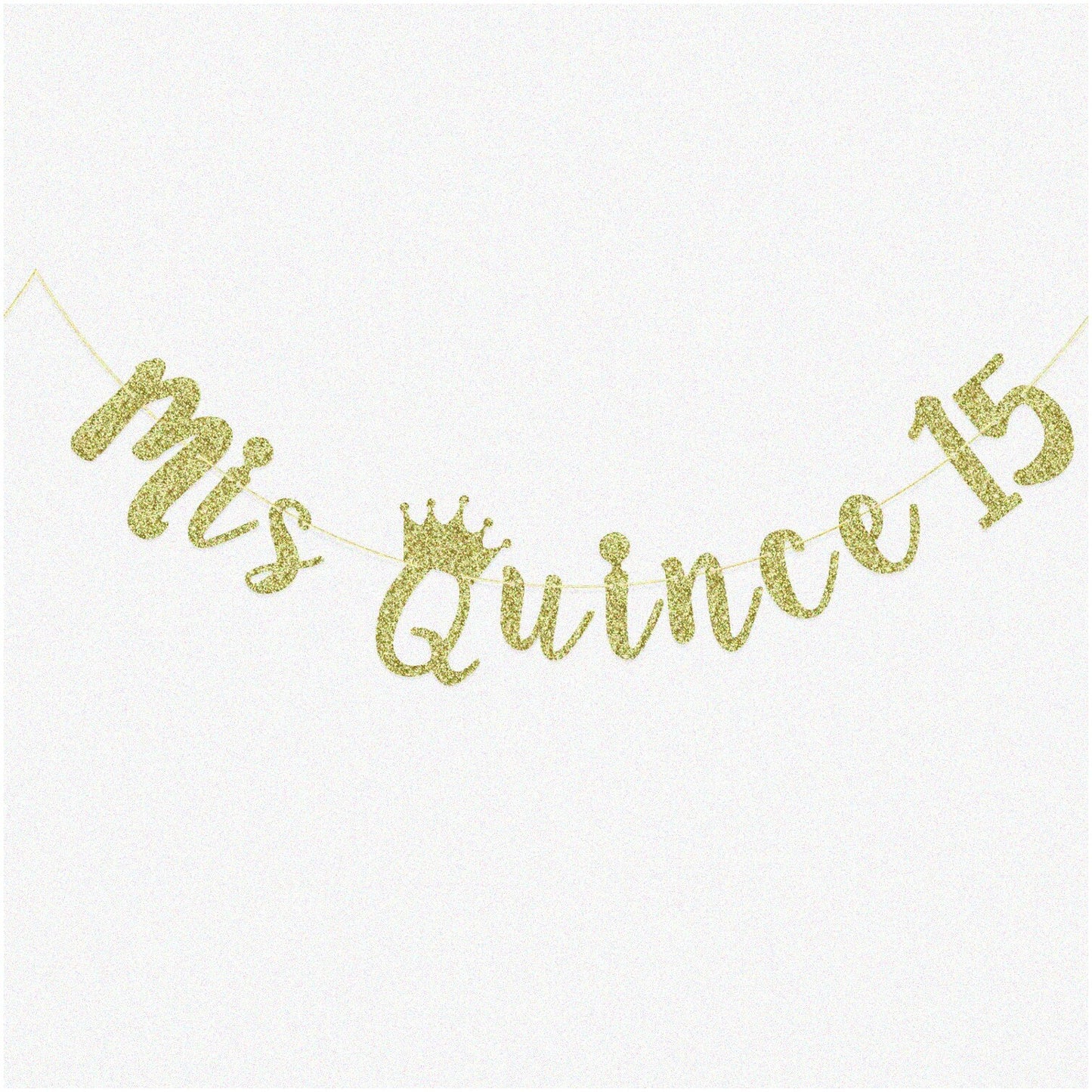 Golden Fiesta Quinceanera Party Pack Banner Decorations