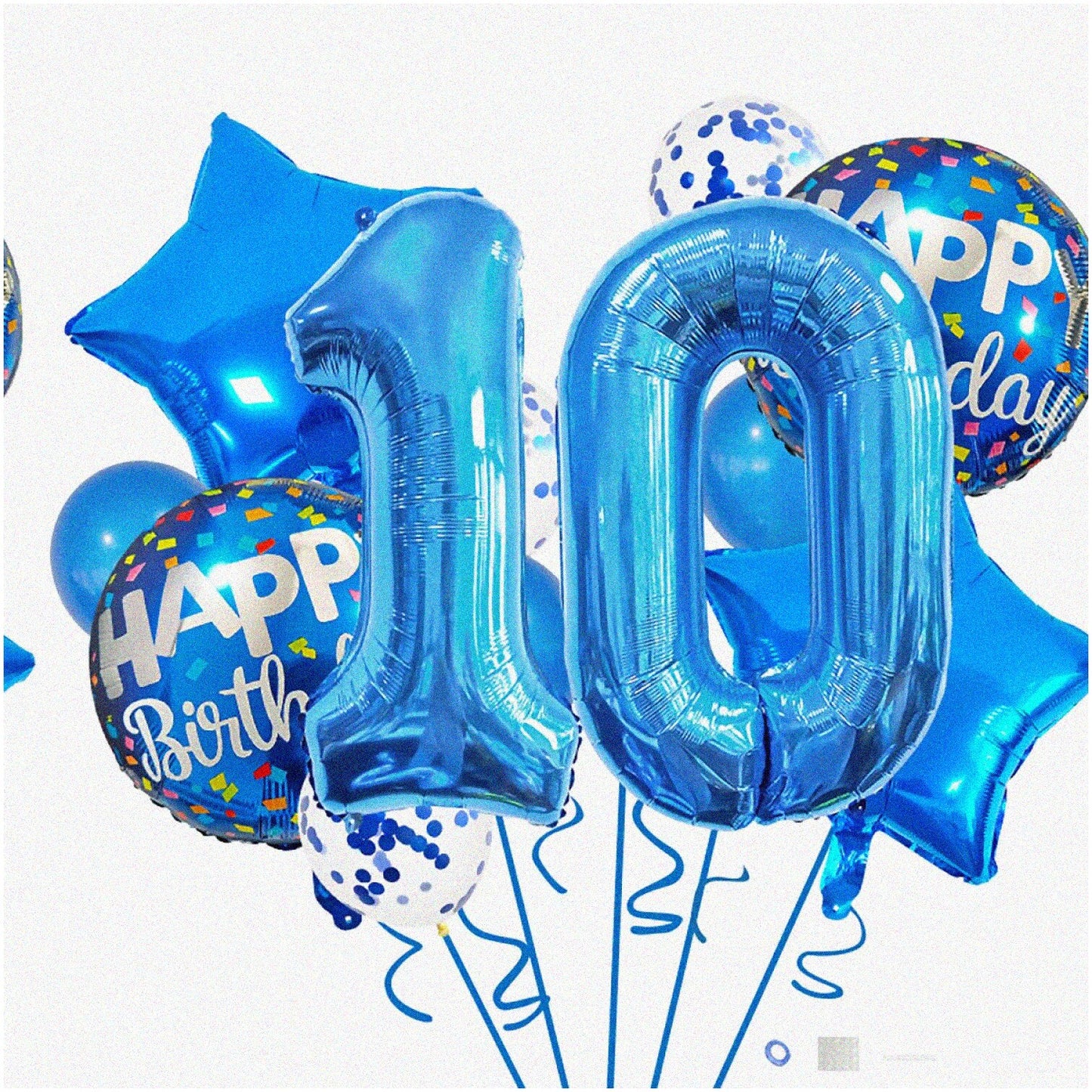 Confetti Fun 10th Birthday Balloon Pack