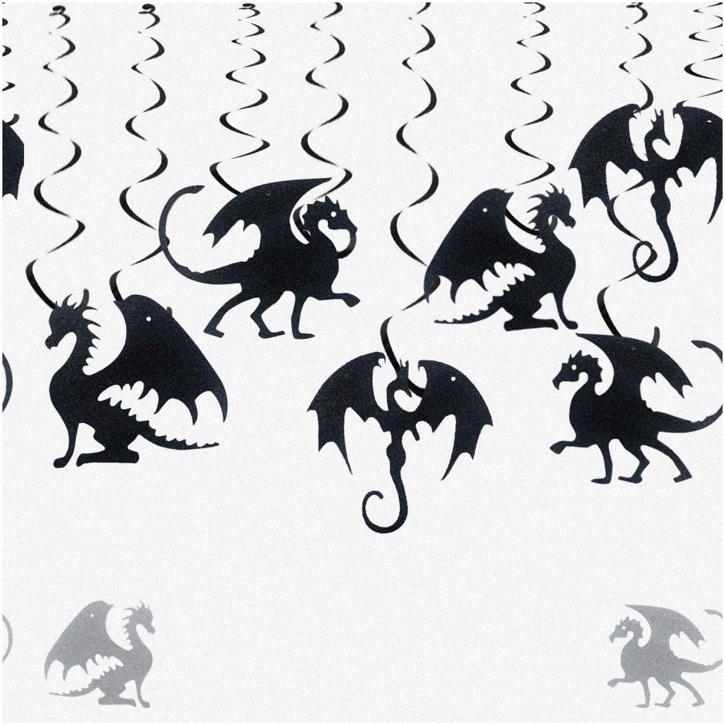 Dragon Party Pack with Hanging Decorations, 15 Banners