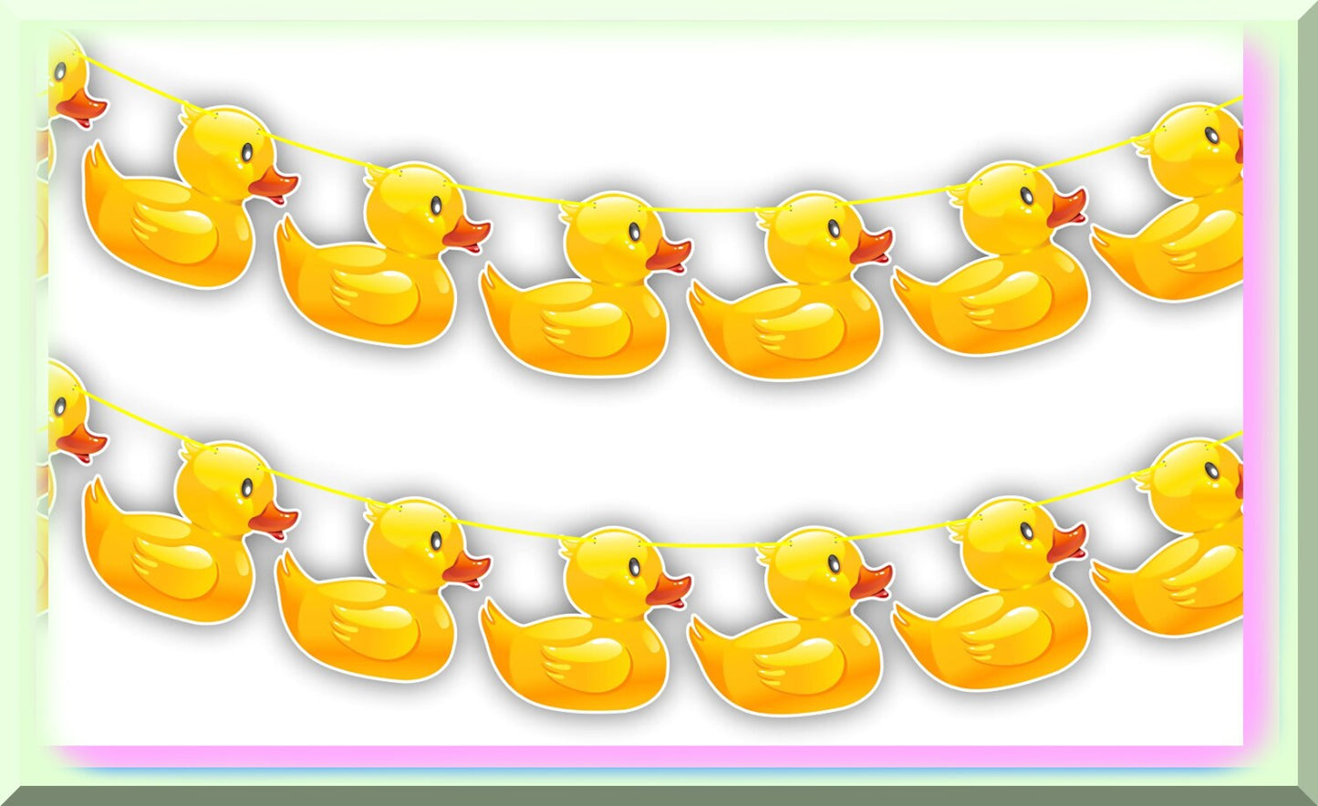 12ft Cartoon Duck Garland for Parties and Events