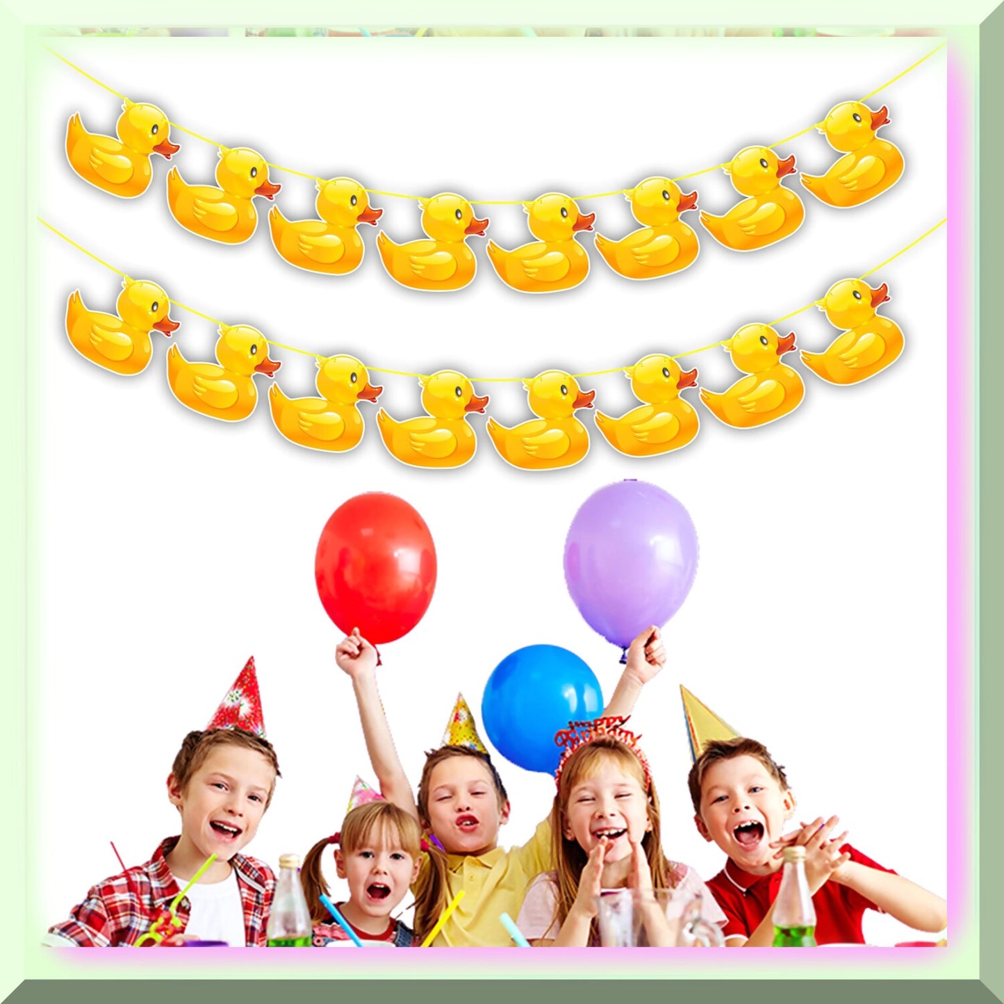 12ft Cartoon Duck Garland for Parties and Events