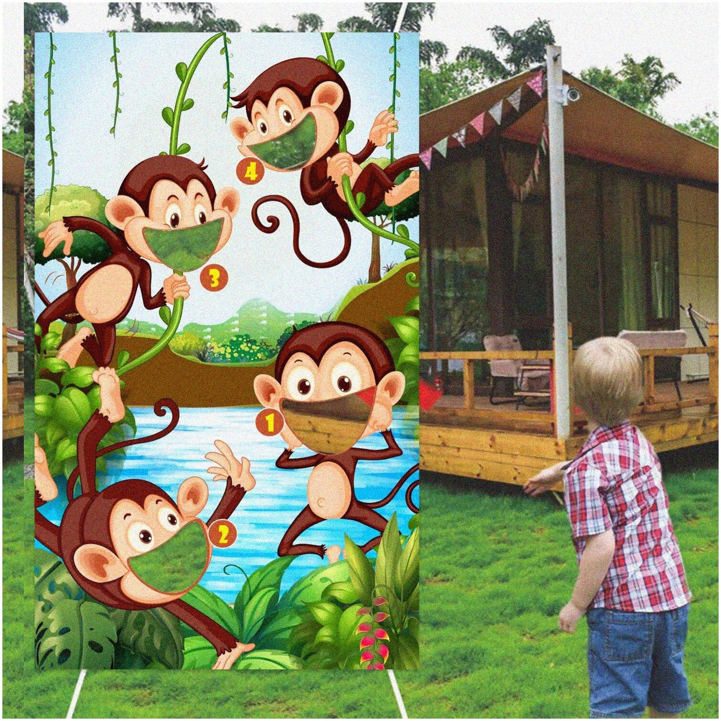 Wild Jungle Adventure Party Banner 47 Inches