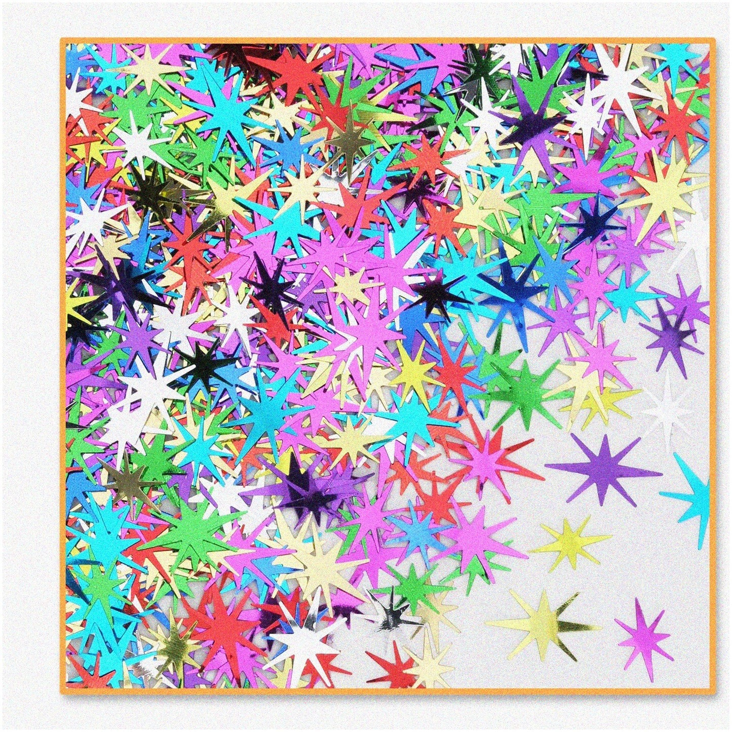 Vibrant Starburst Confetti 0.5oz for Parties