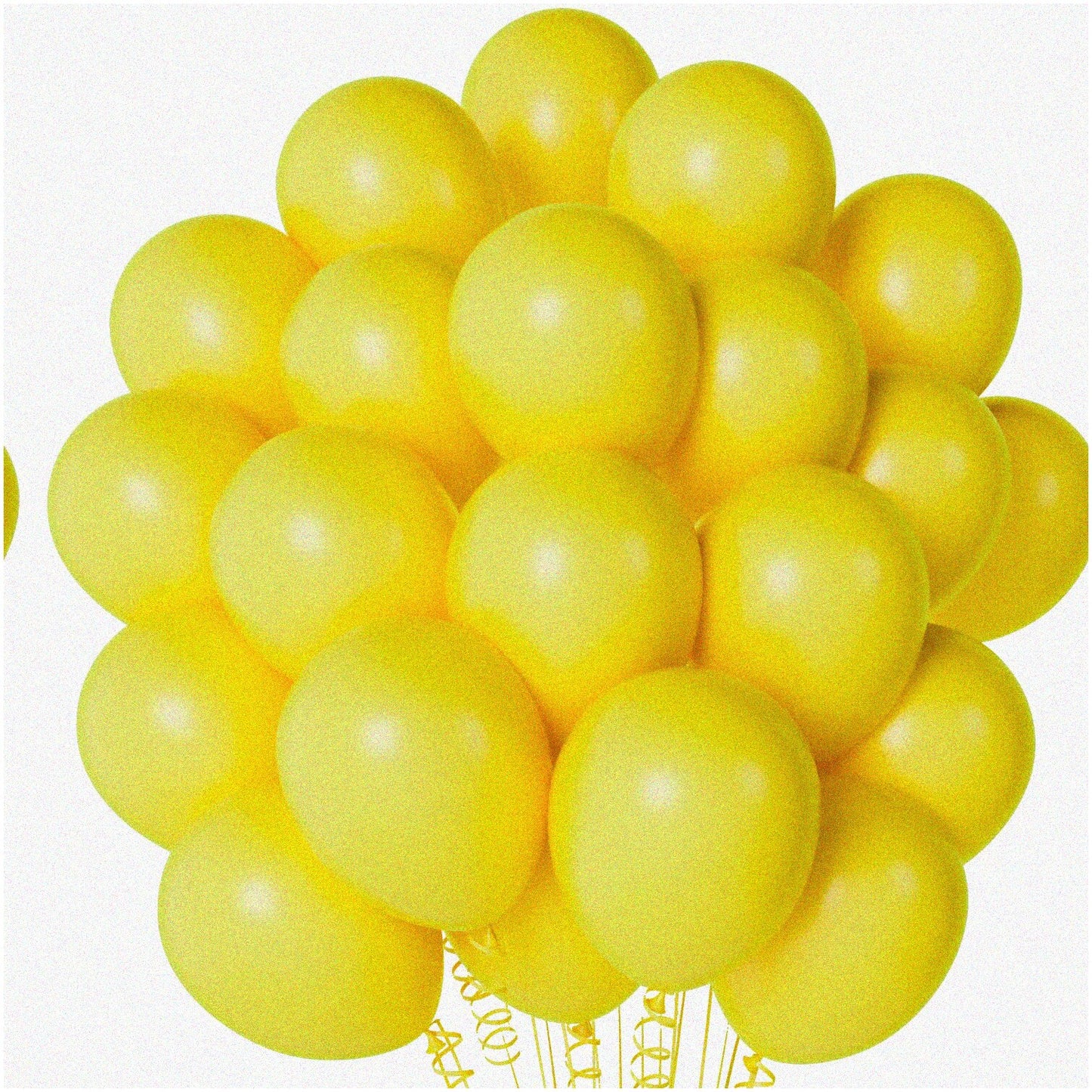 12" Yellow Latex Balloons, 100 Pack
