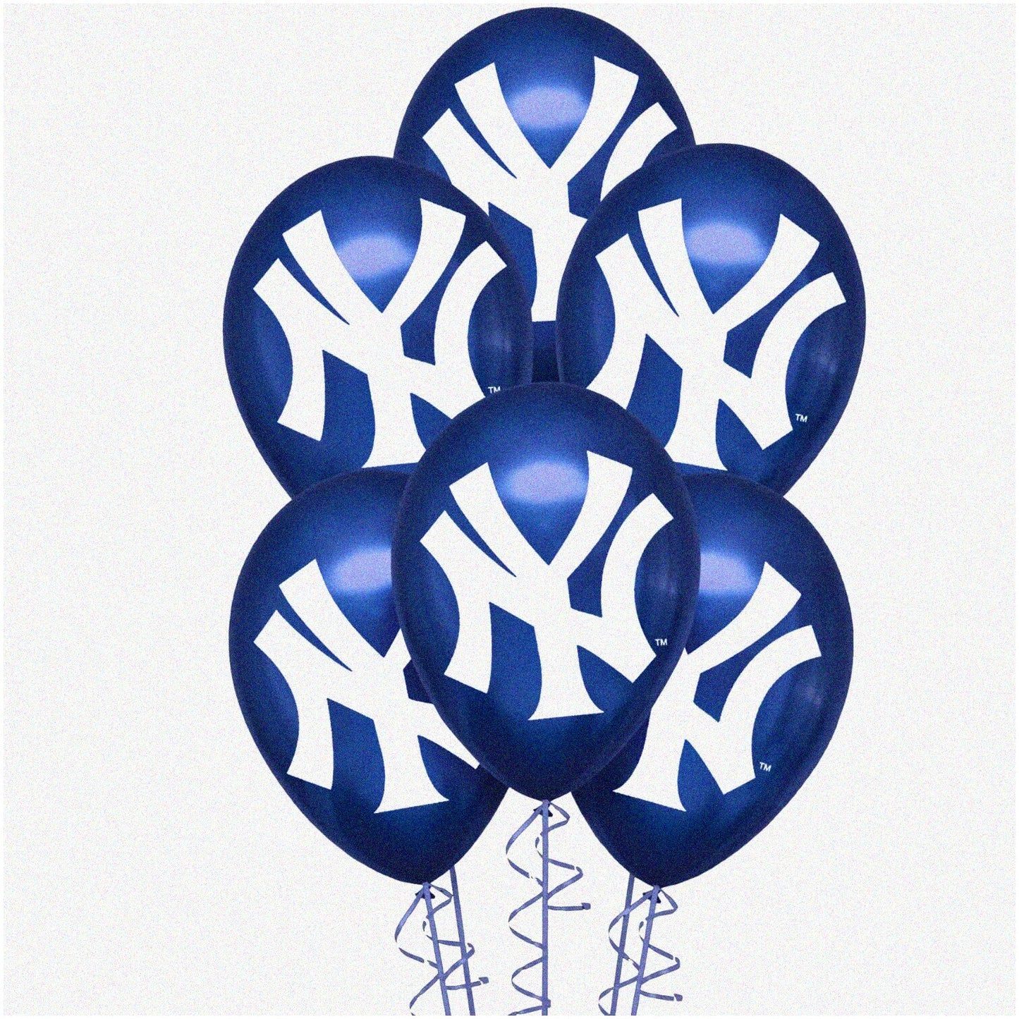 6 Pack 12" Yankees MLB Latex Balloons
