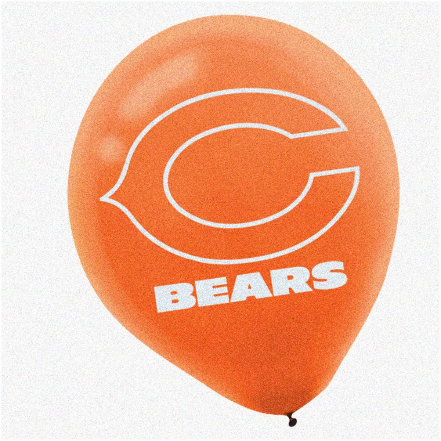 Orange Chicago Bears Latex Balloons 6 Pack 12"