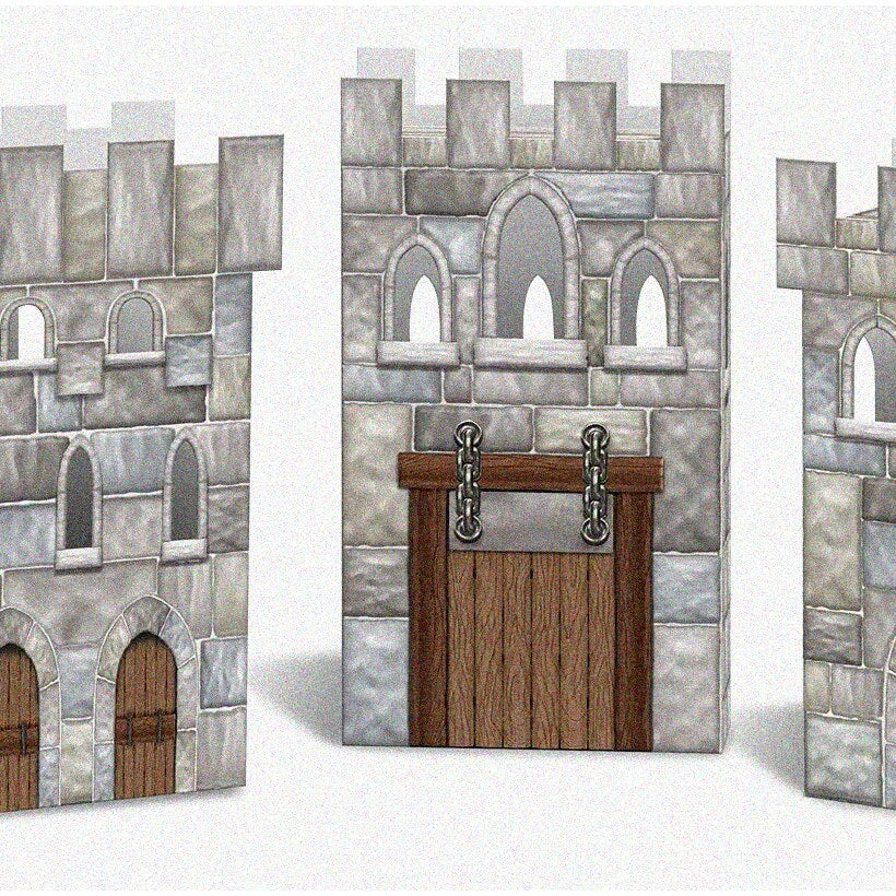 Enchanted Castle Party Favors - Multicolored Boxes 3" x 6"