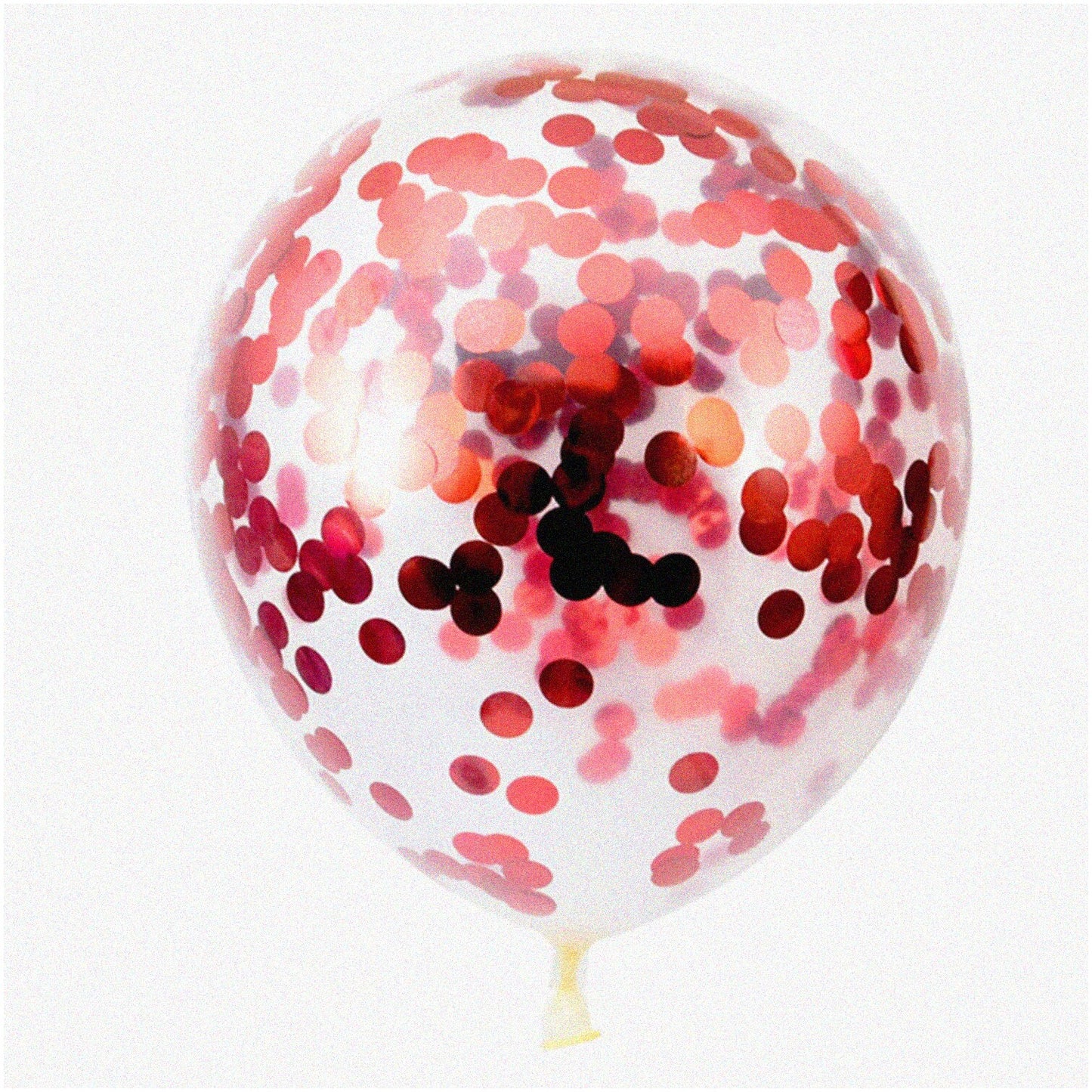 Party Pop Red Confetti Latex Balloons 12 Inch 24 Pack