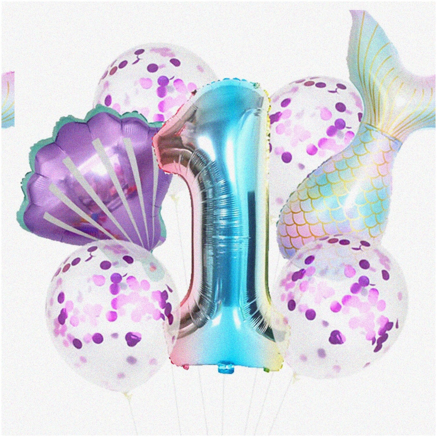 Mermaid Magic Party Pack 7pcs Balloons Decorations