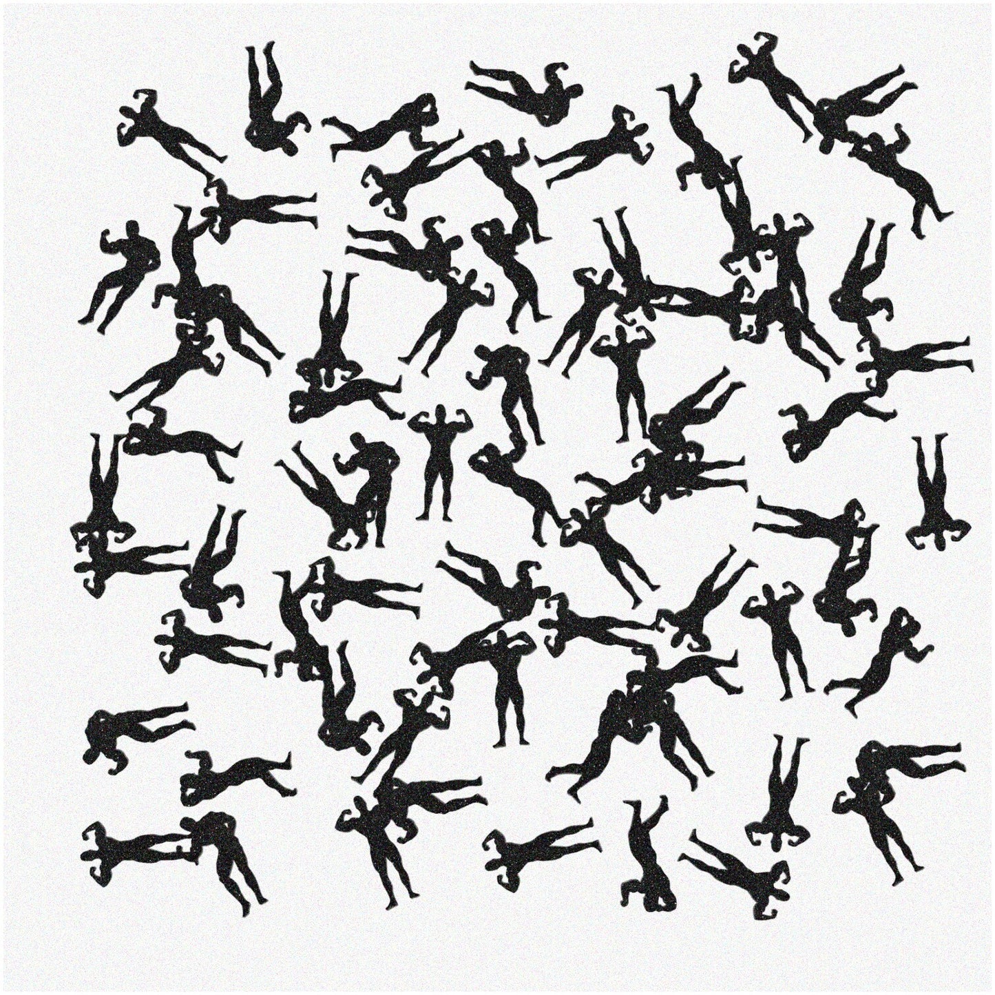 120pcs Black Glitter Confetti for Parties