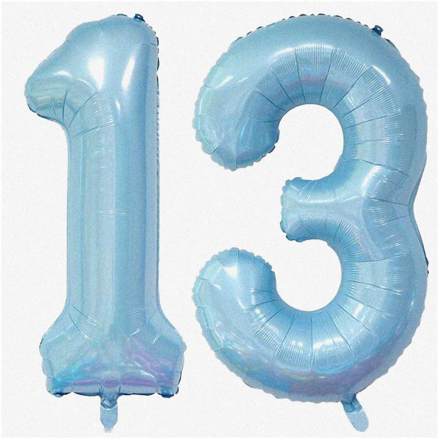 Jumbo 13 Number Balloons Light Blue 40 Inch Set of 2