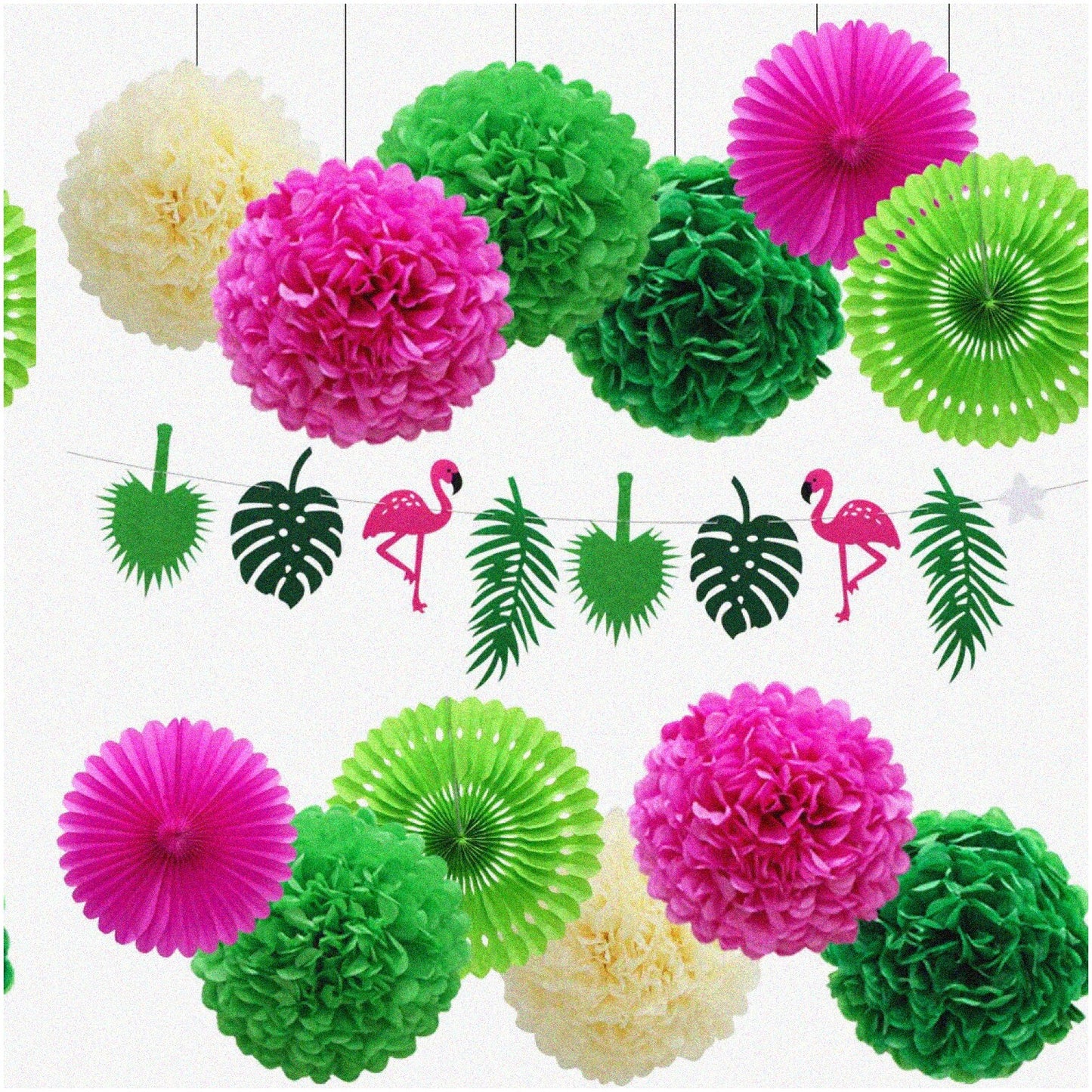 Tropical Paradise Fiesta Kit with Flamingo Banner