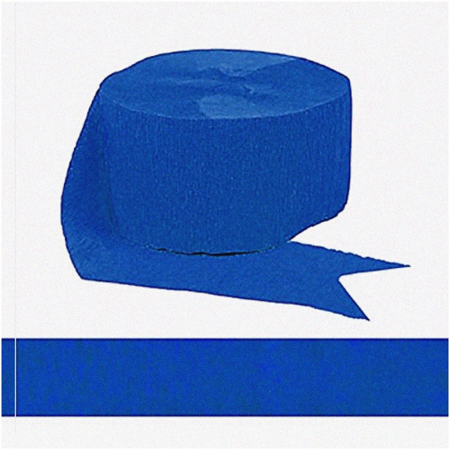 81' Royal Blue Crepe Streamer