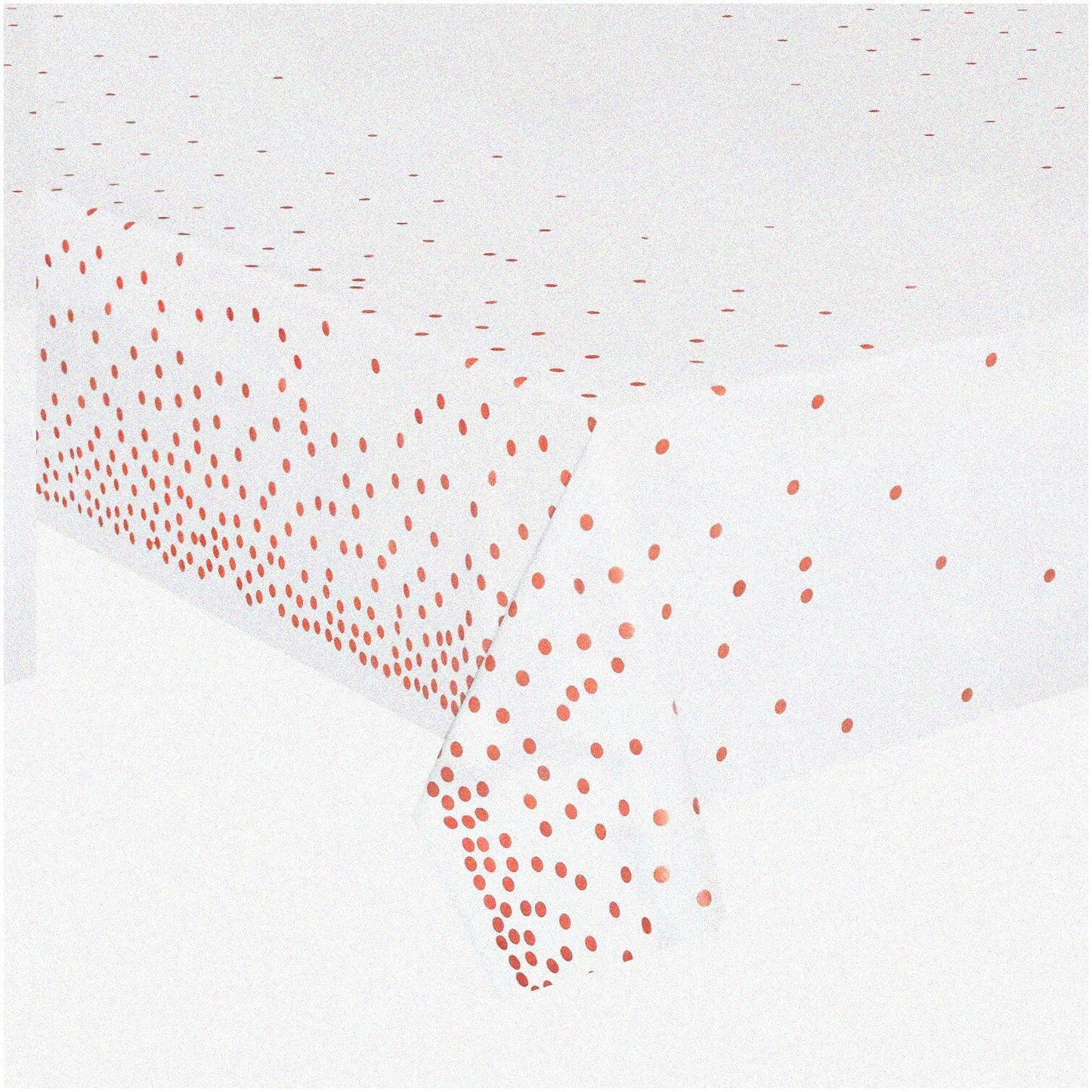 Rose Gold Dot Party Tablecloths 4 Pack 54x108 Inches