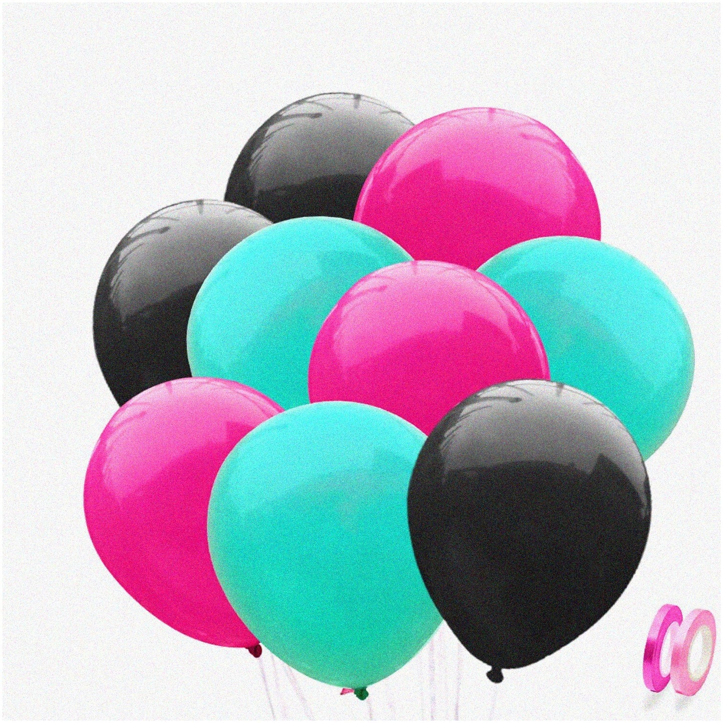 100pcs 12 Inch Latex Balloons Black Red Blue Party Decorations