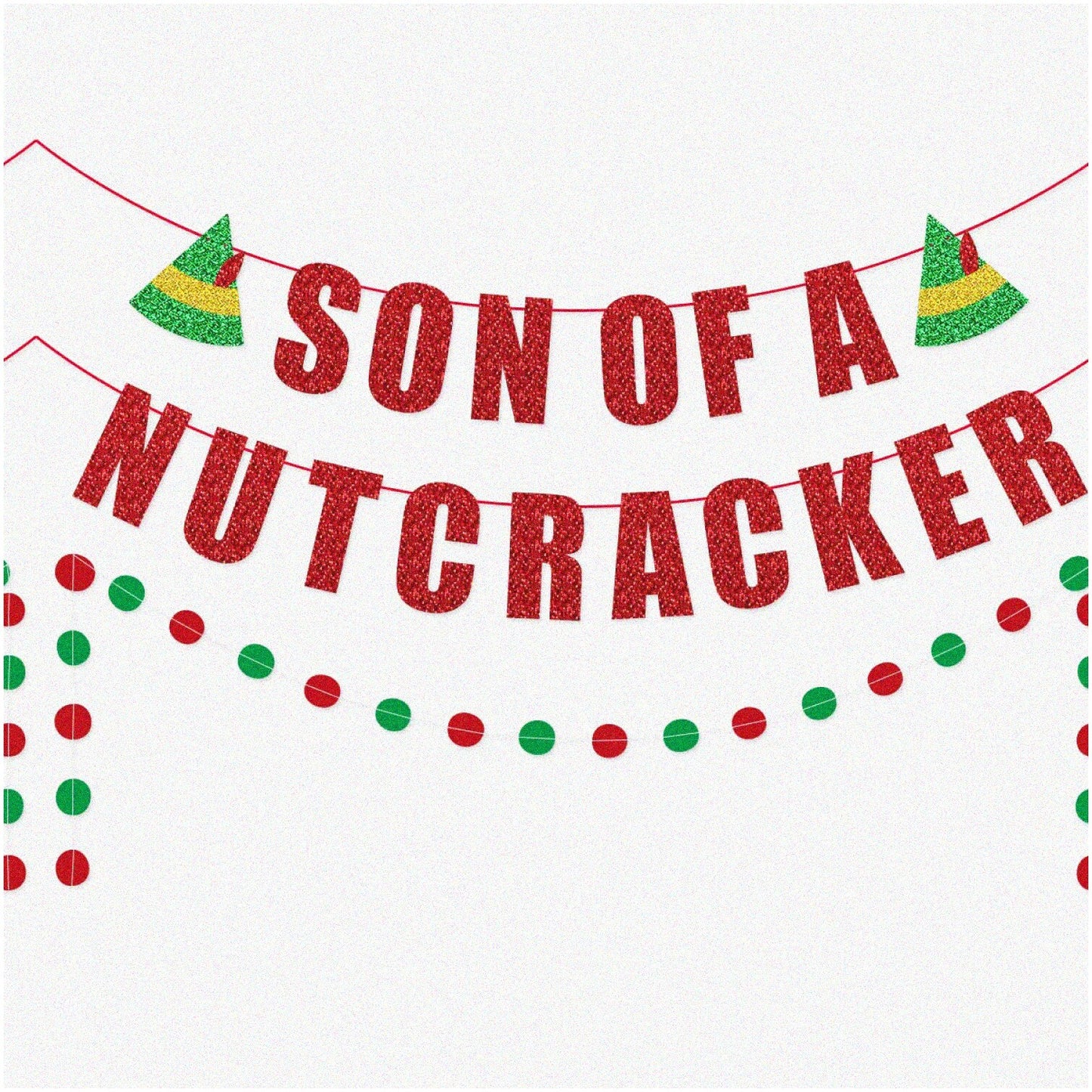 Elf-tastic Nutcracker Son Banner Party Decorations