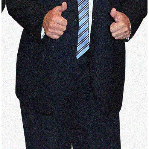Life-Size Trump Cardboard Cutout with Thumbs Up