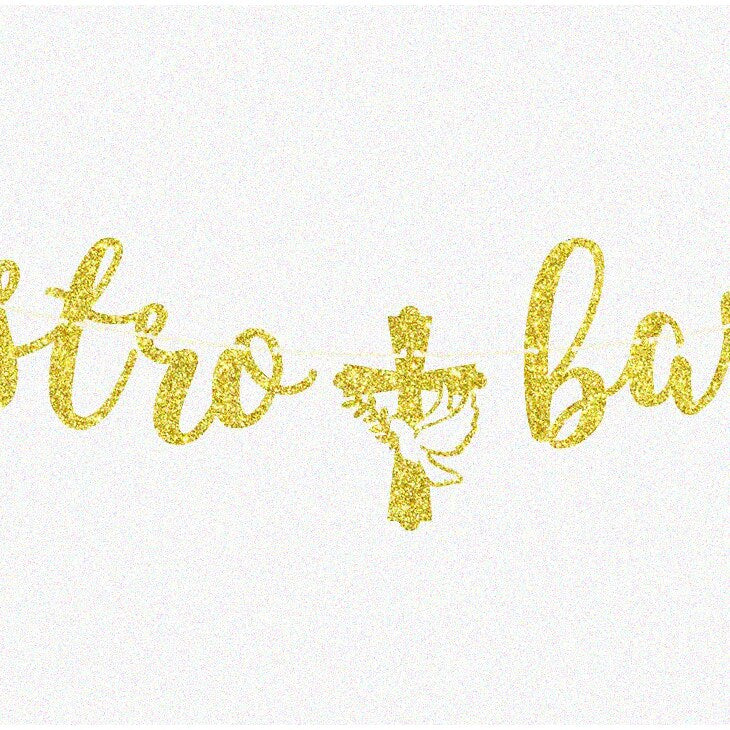 Pink Glitter Taco Party Banner