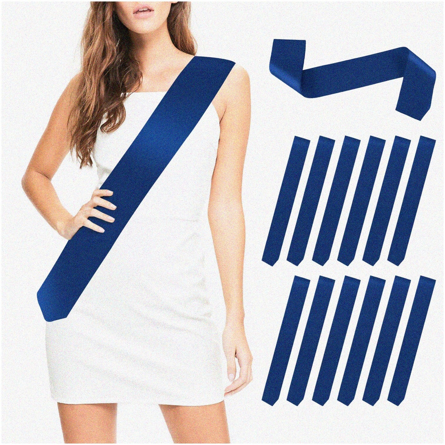 Blue Bliss Sash Set 12pcs for Celebrations