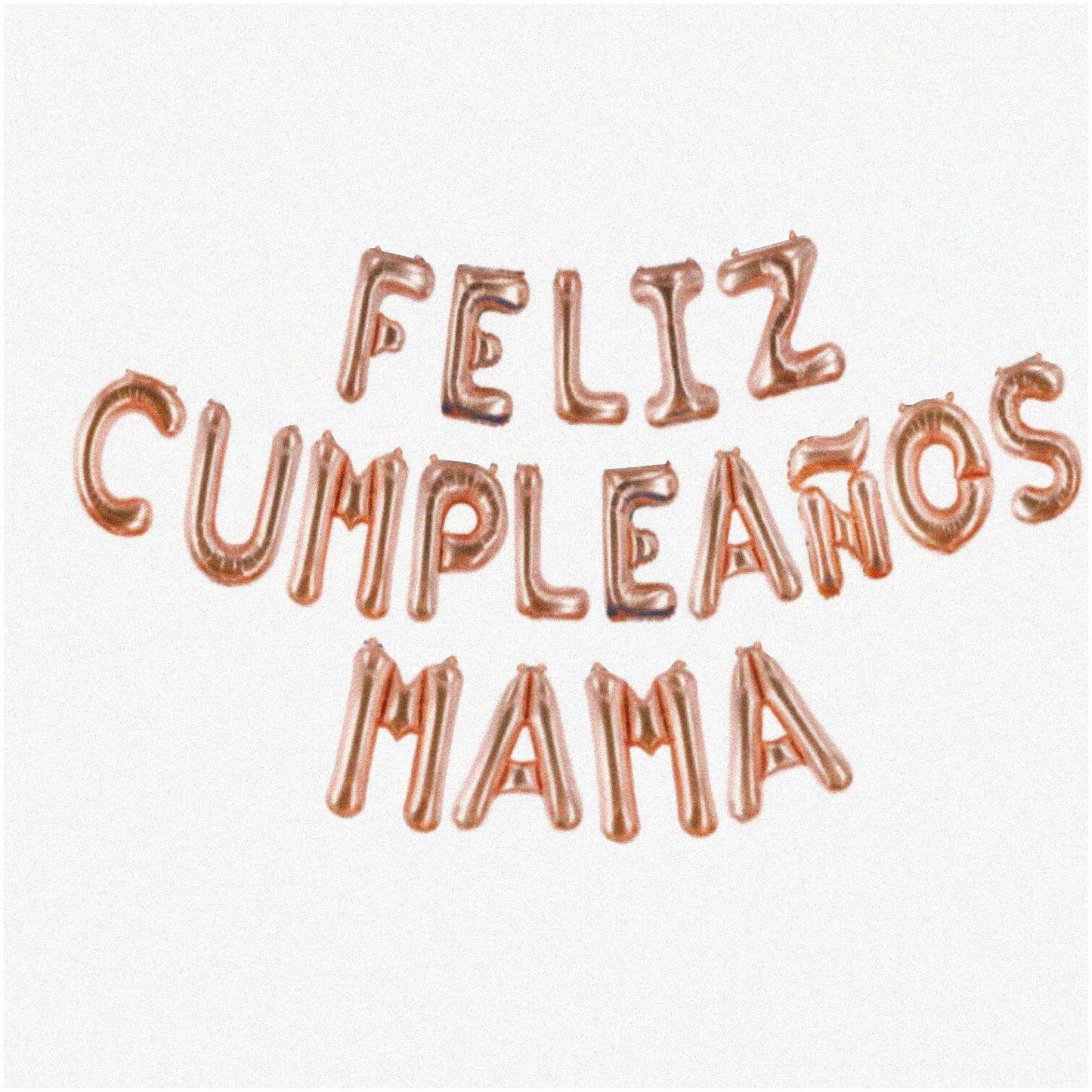 Rose Gold Feliz Cumpleanos Mama Balloons Set 16 Inch