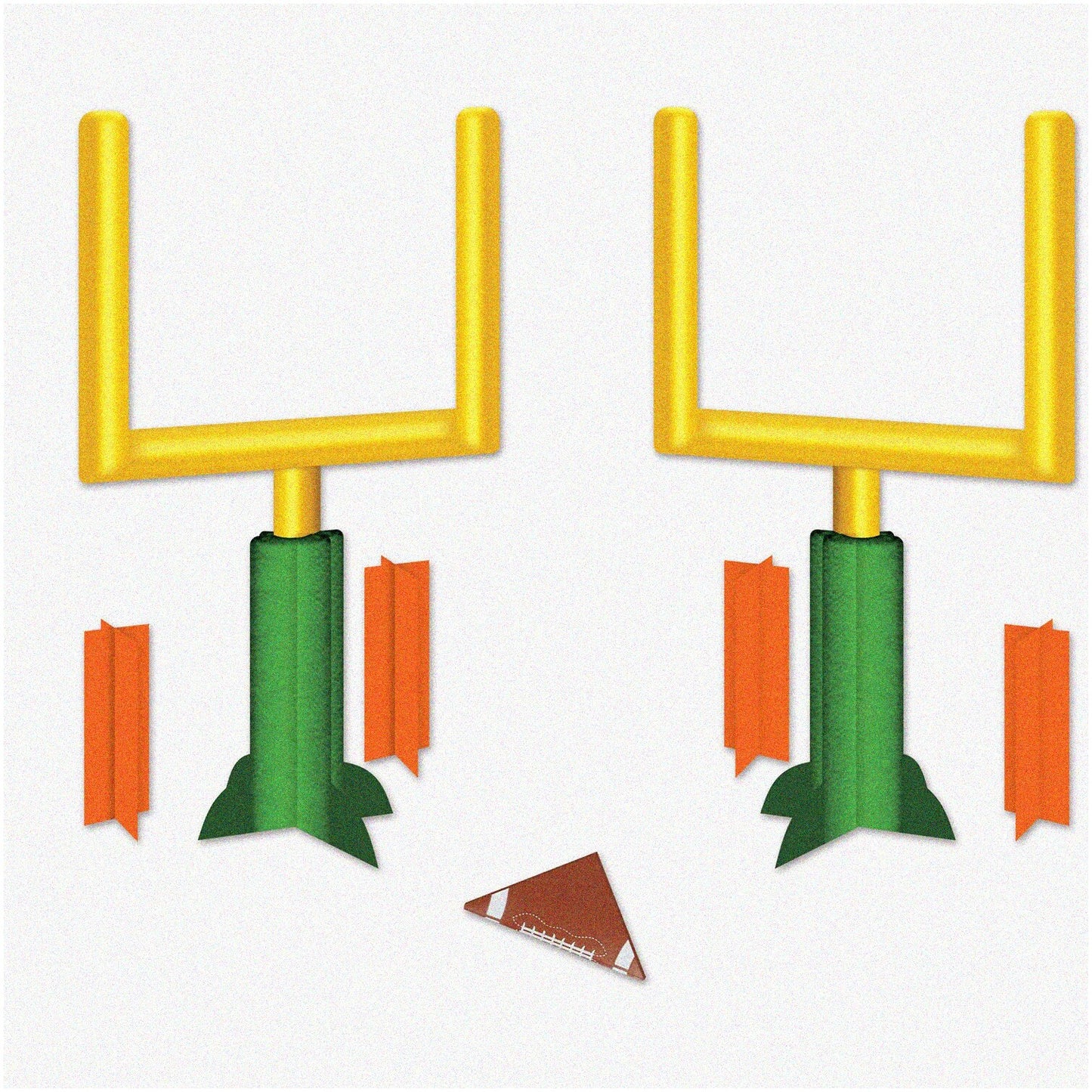 Football Goal Post Decor Set 11-inch Cardstock