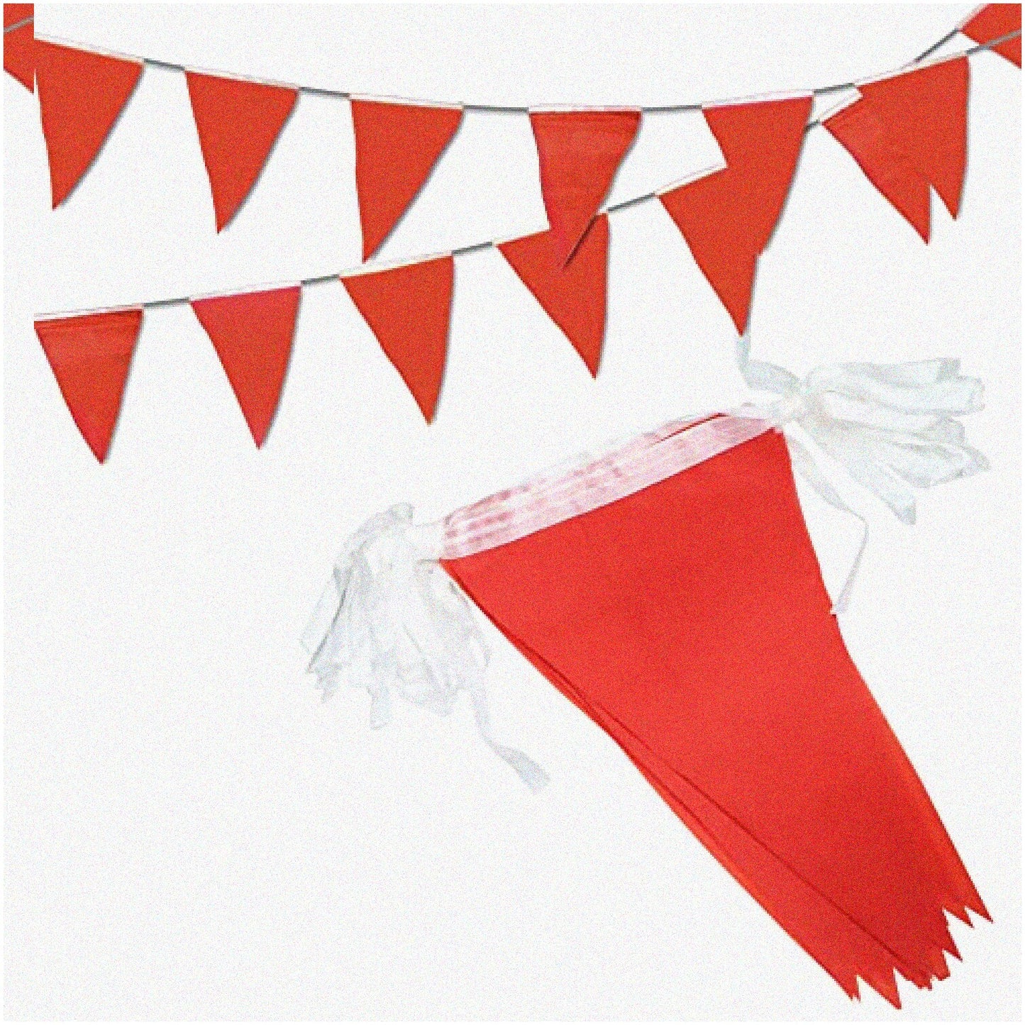 36ft Red and Multicolor Pennant Banner with 30 Flags